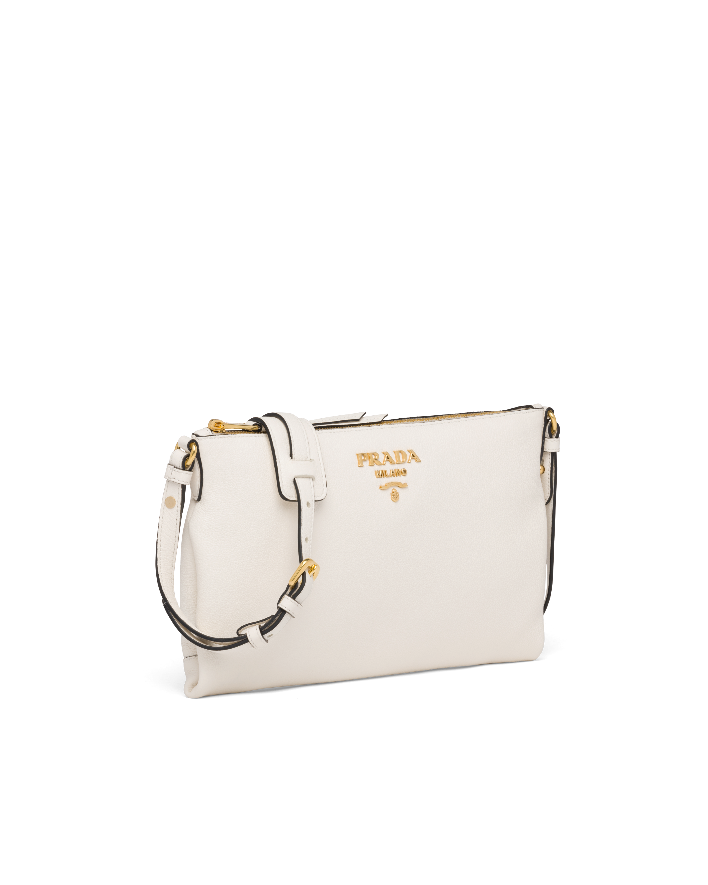 prada white sling bag