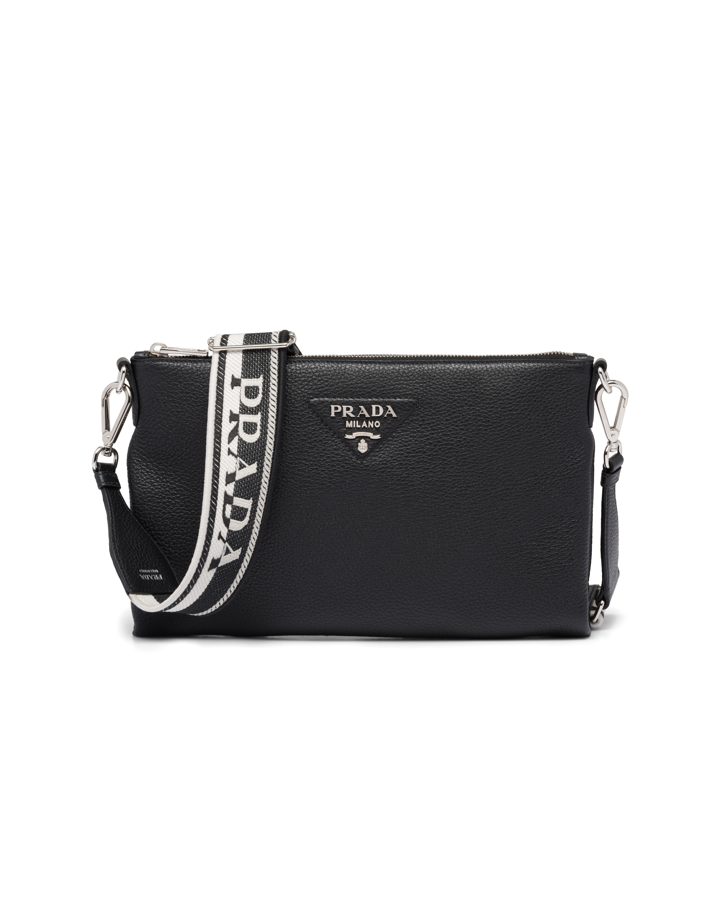 prada large leather shoulder bag