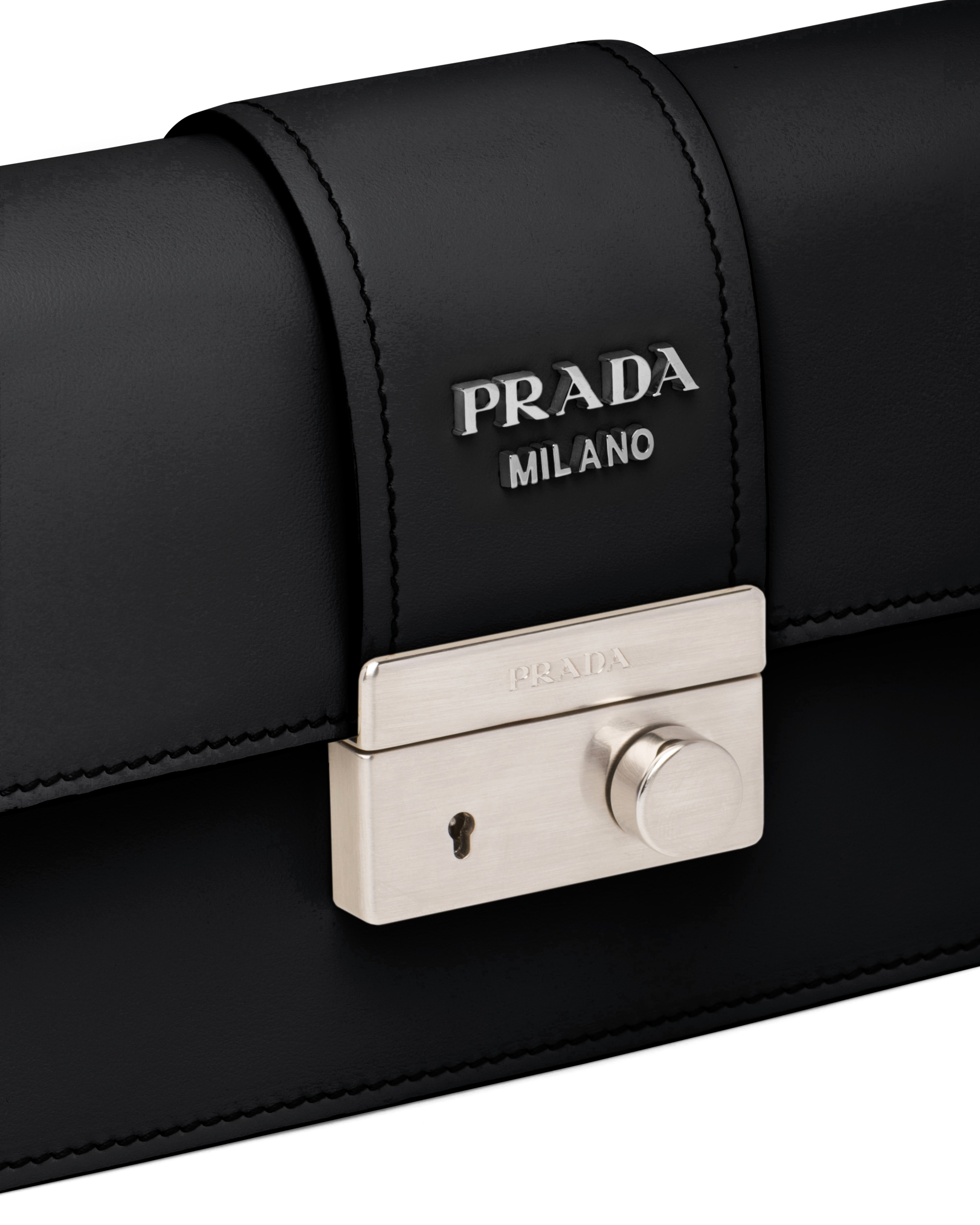 Leather crossbody bag Prada
