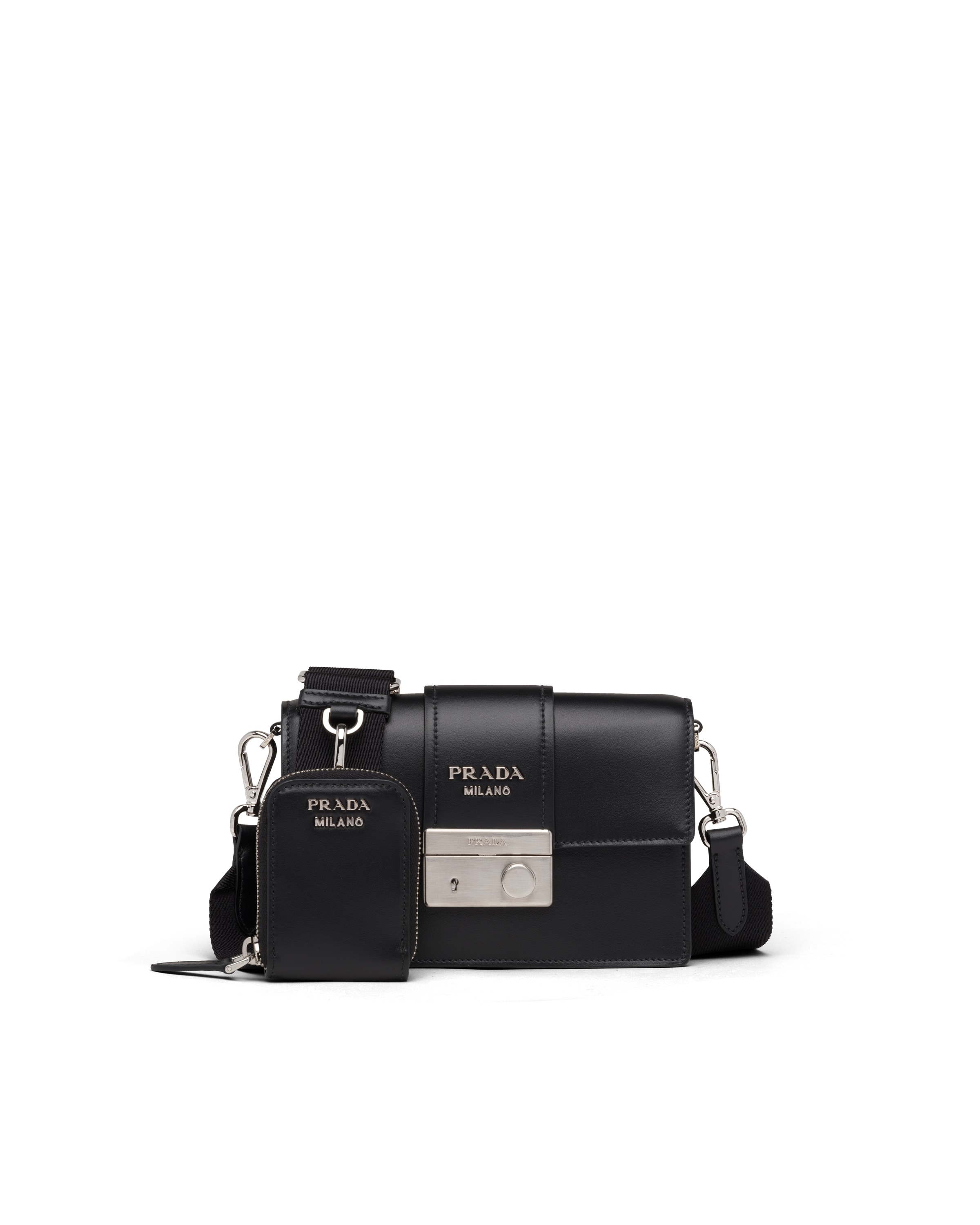 Leather crossbody bag Prada