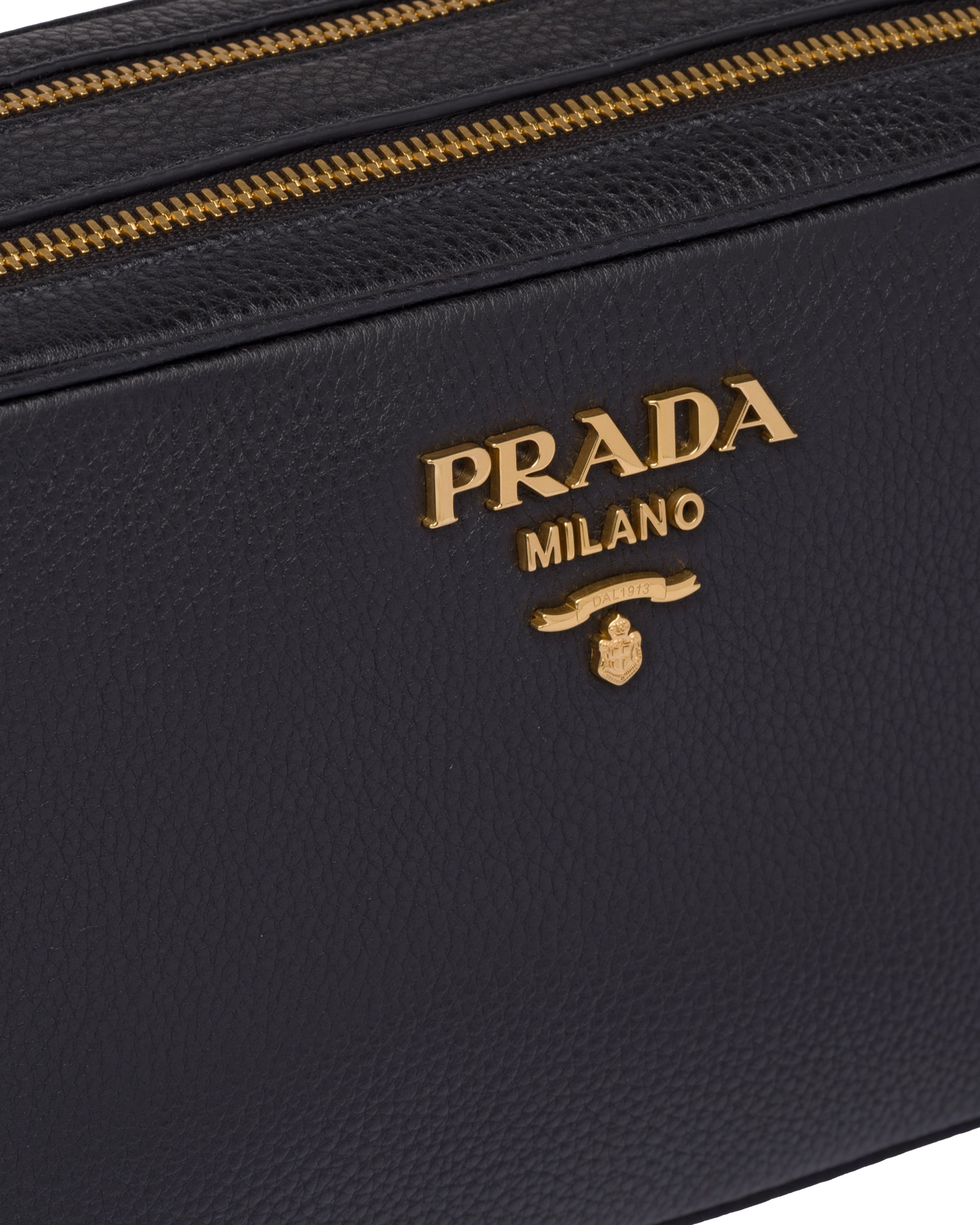 Black Leather CrossBody Bag Prada