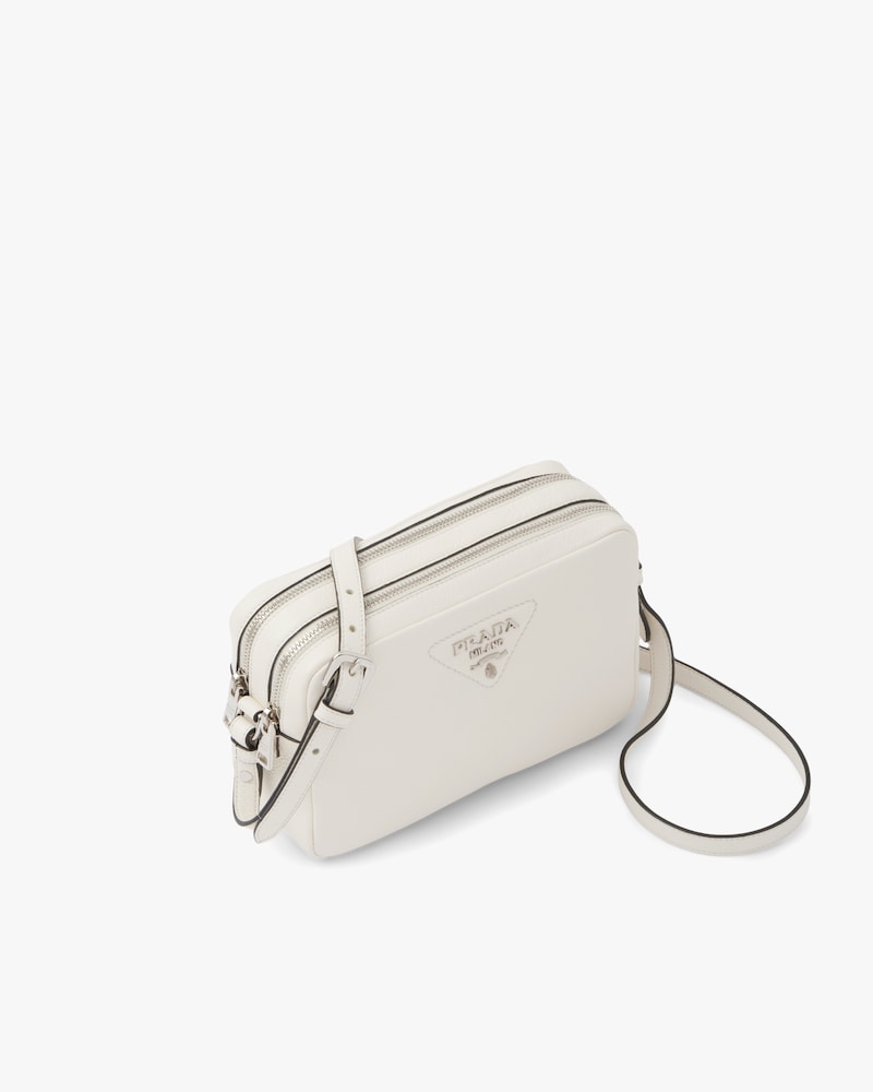 prada camera bag white