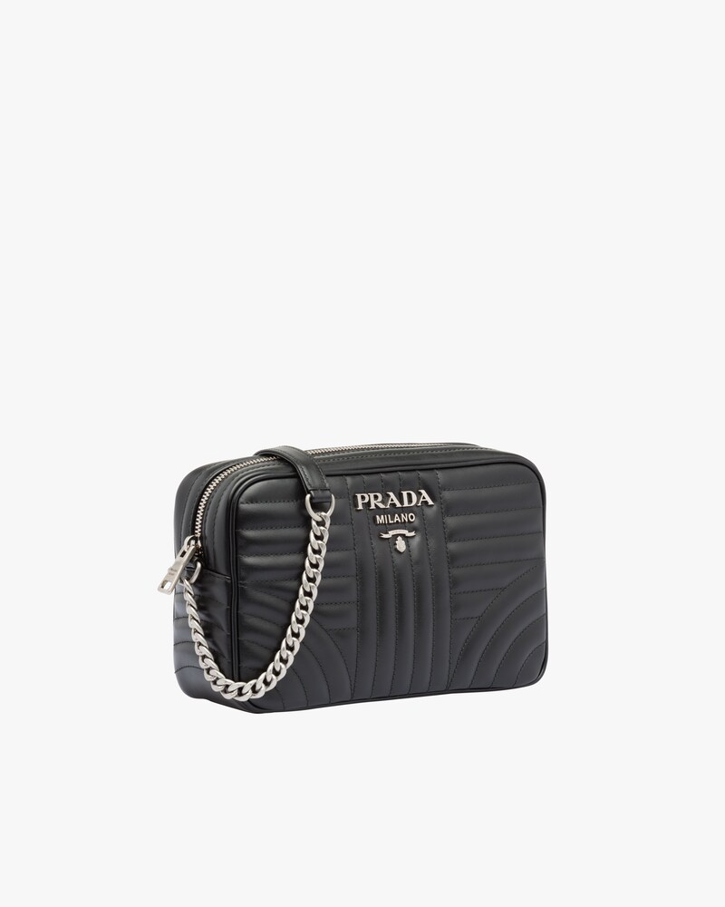 prada diagramme leather backpack