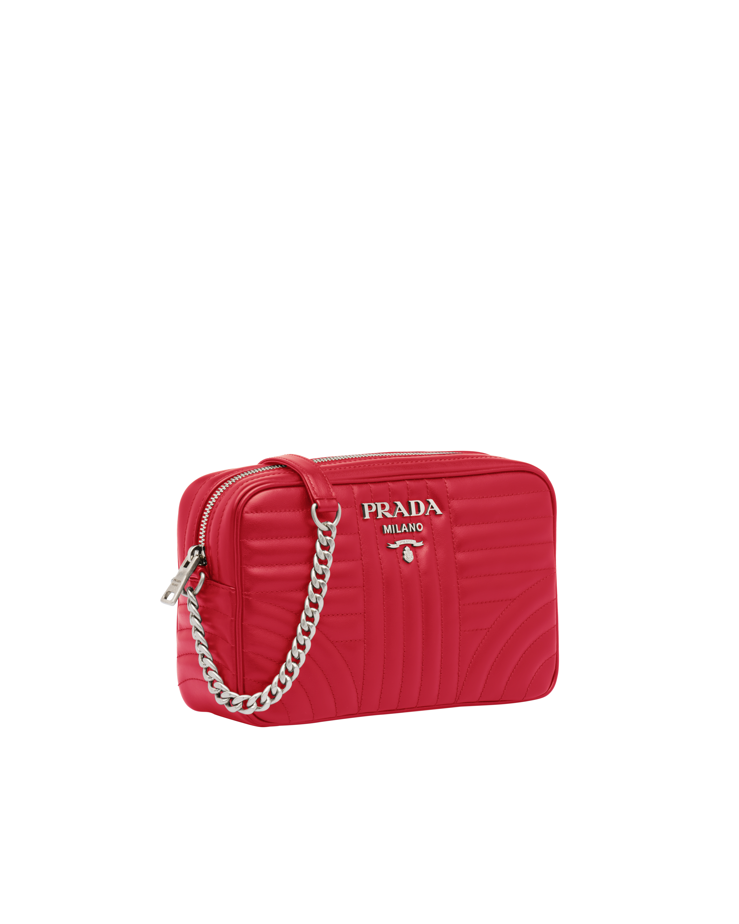 prada diagramme bag red