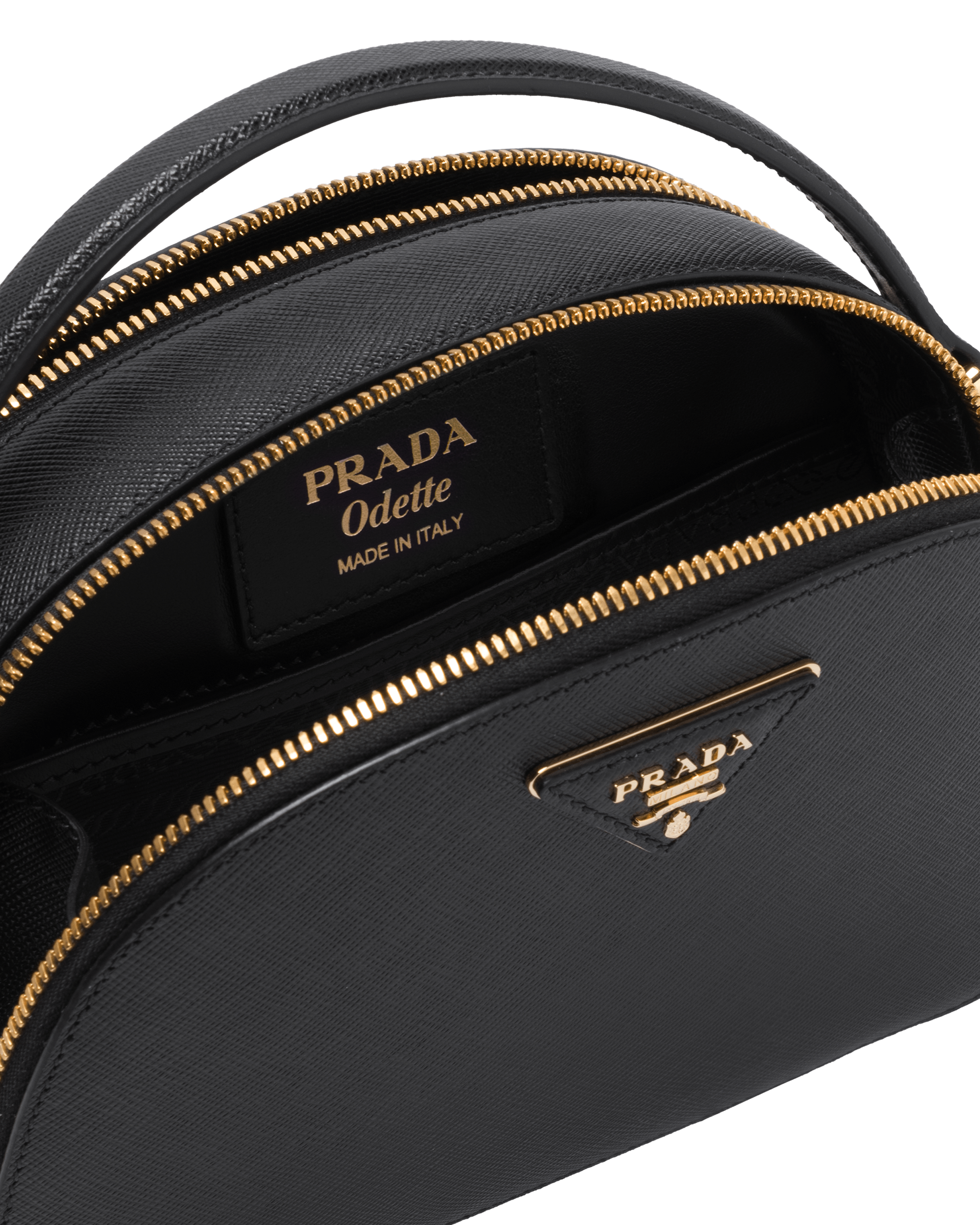 Saffiano leather prada odette discount bag