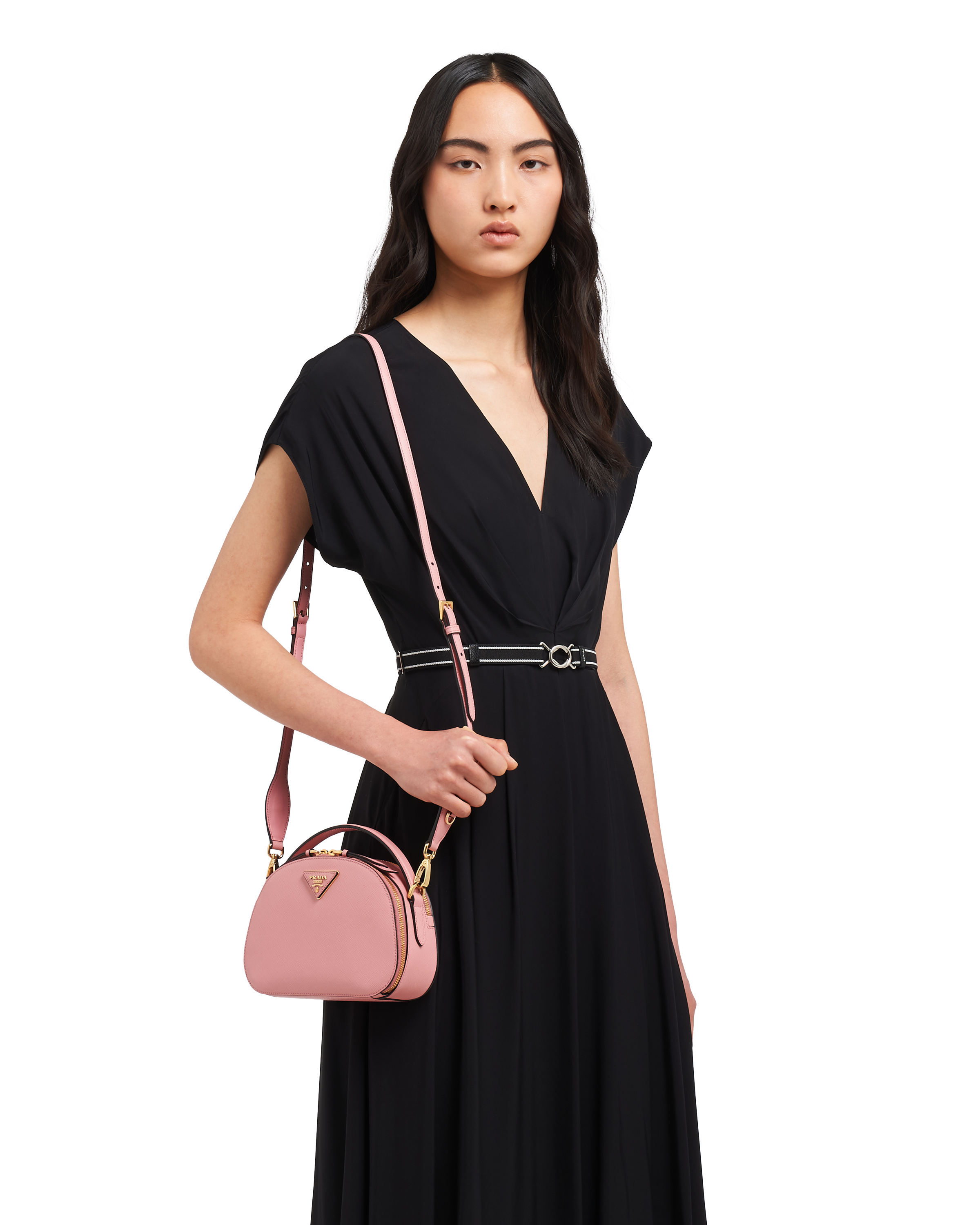 Prada odette saffiano leather belt bag deals