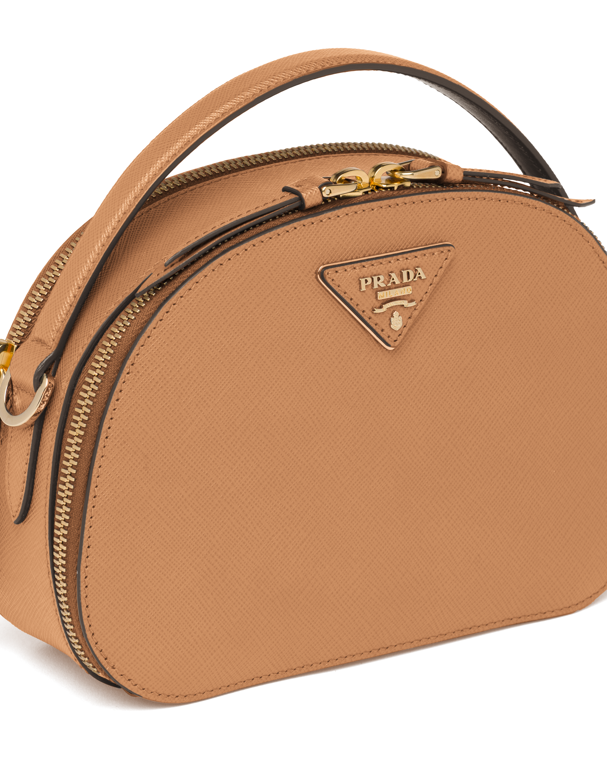 prada saffiano caramel