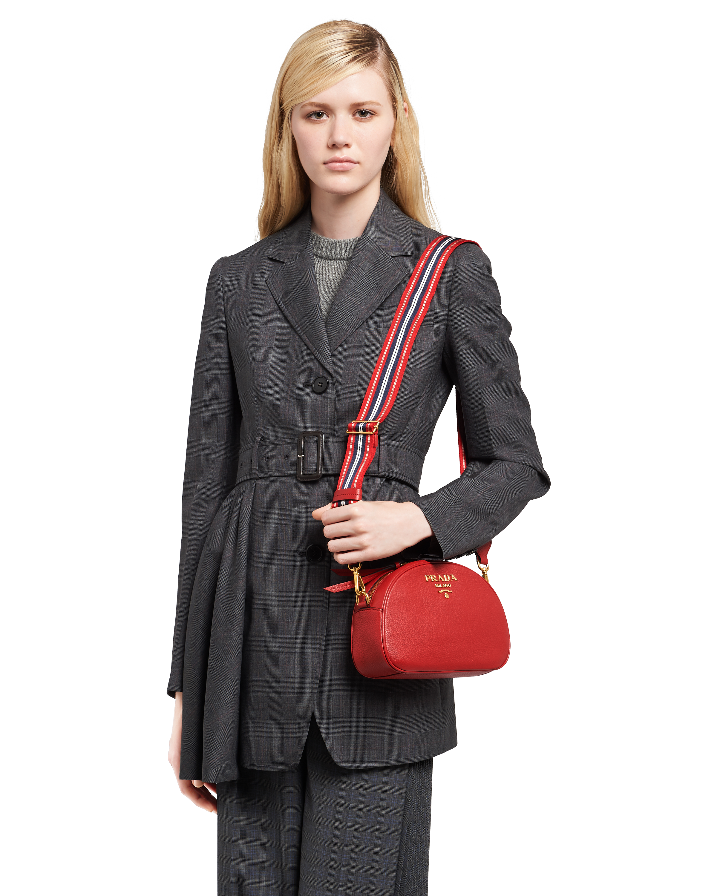 red prada shoulder bag