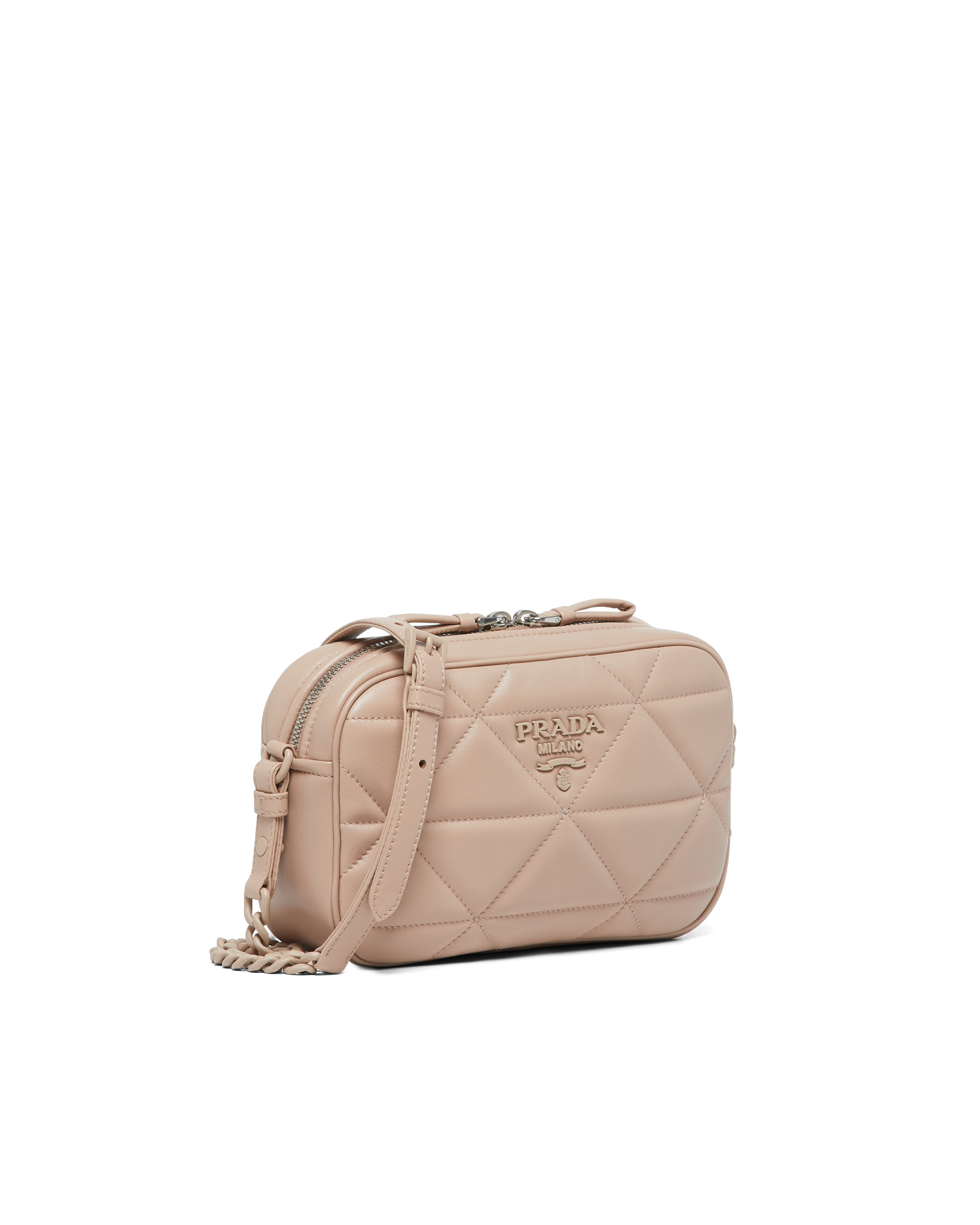 Powder Beige Prada Spectrum nappa leather shoulder bag Prada