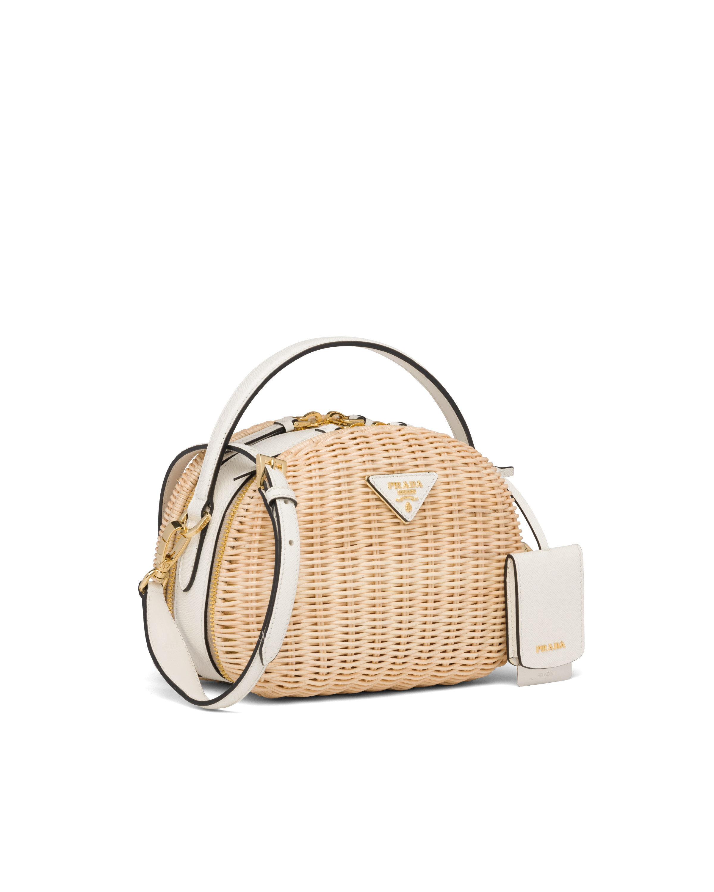 prada wicker tote