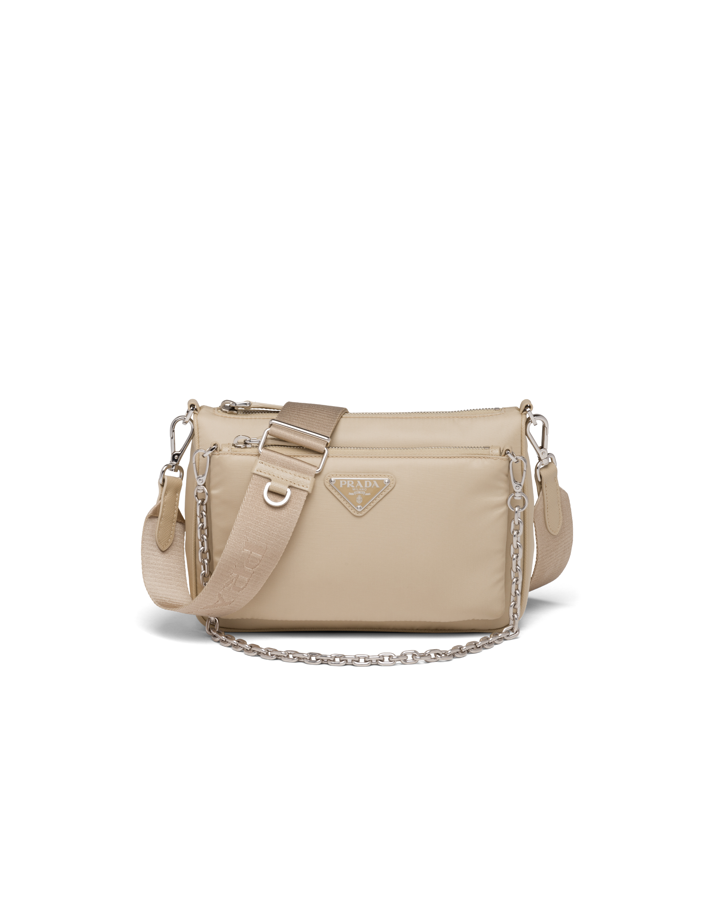 Sac prada bandoulière beige clearance