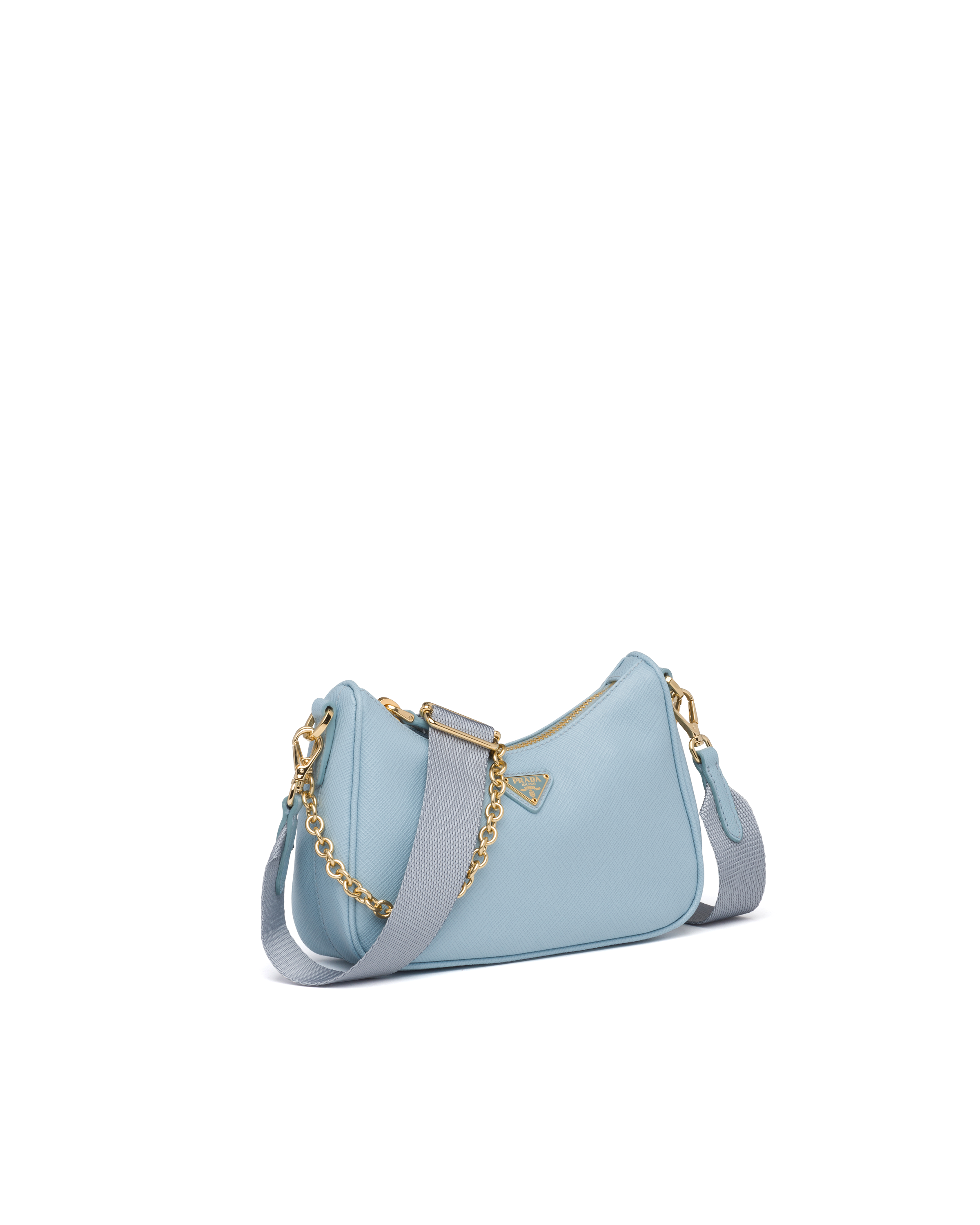 light blue leather bag