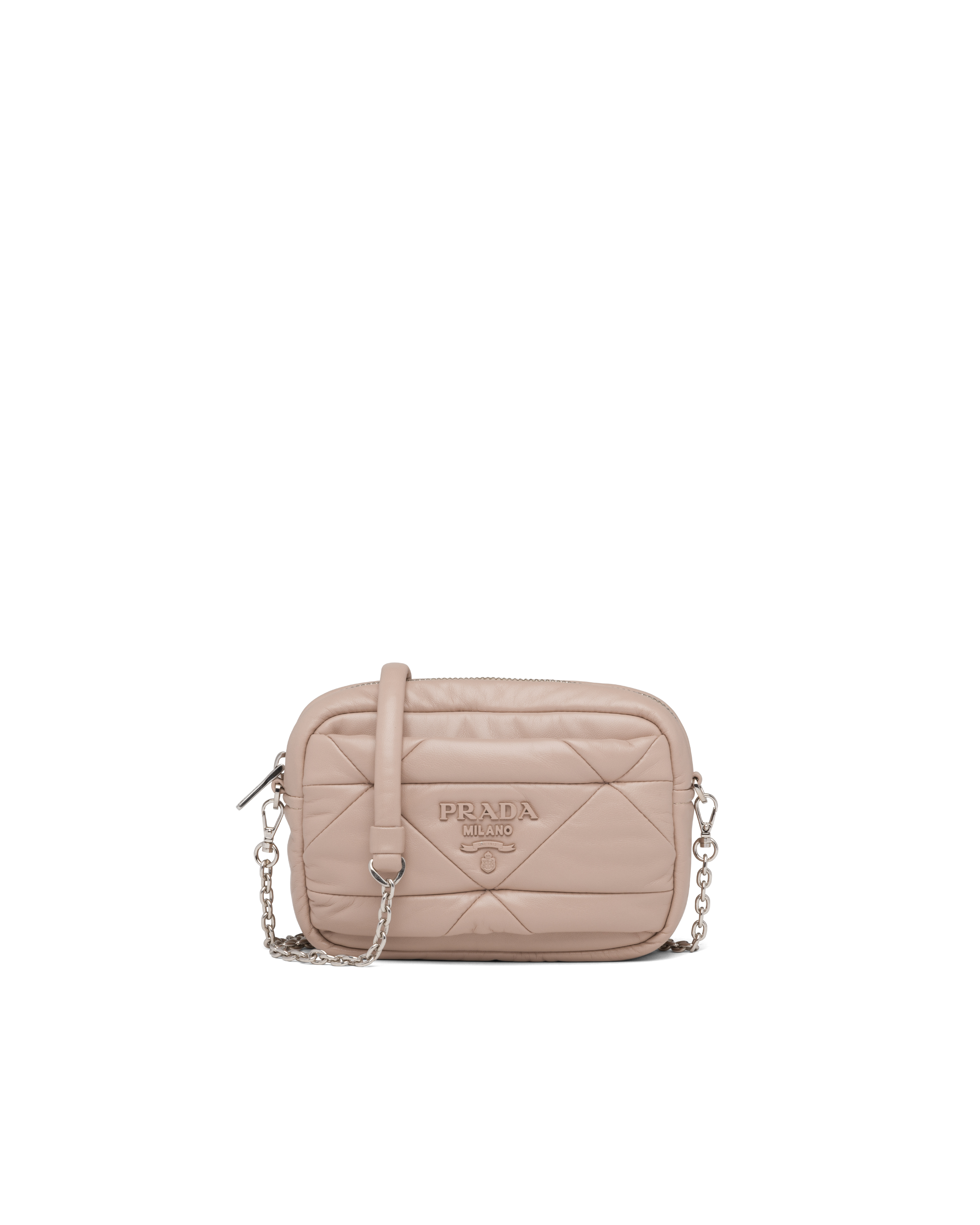 Silk Nappa leather patchwork shoulder bag | Prada