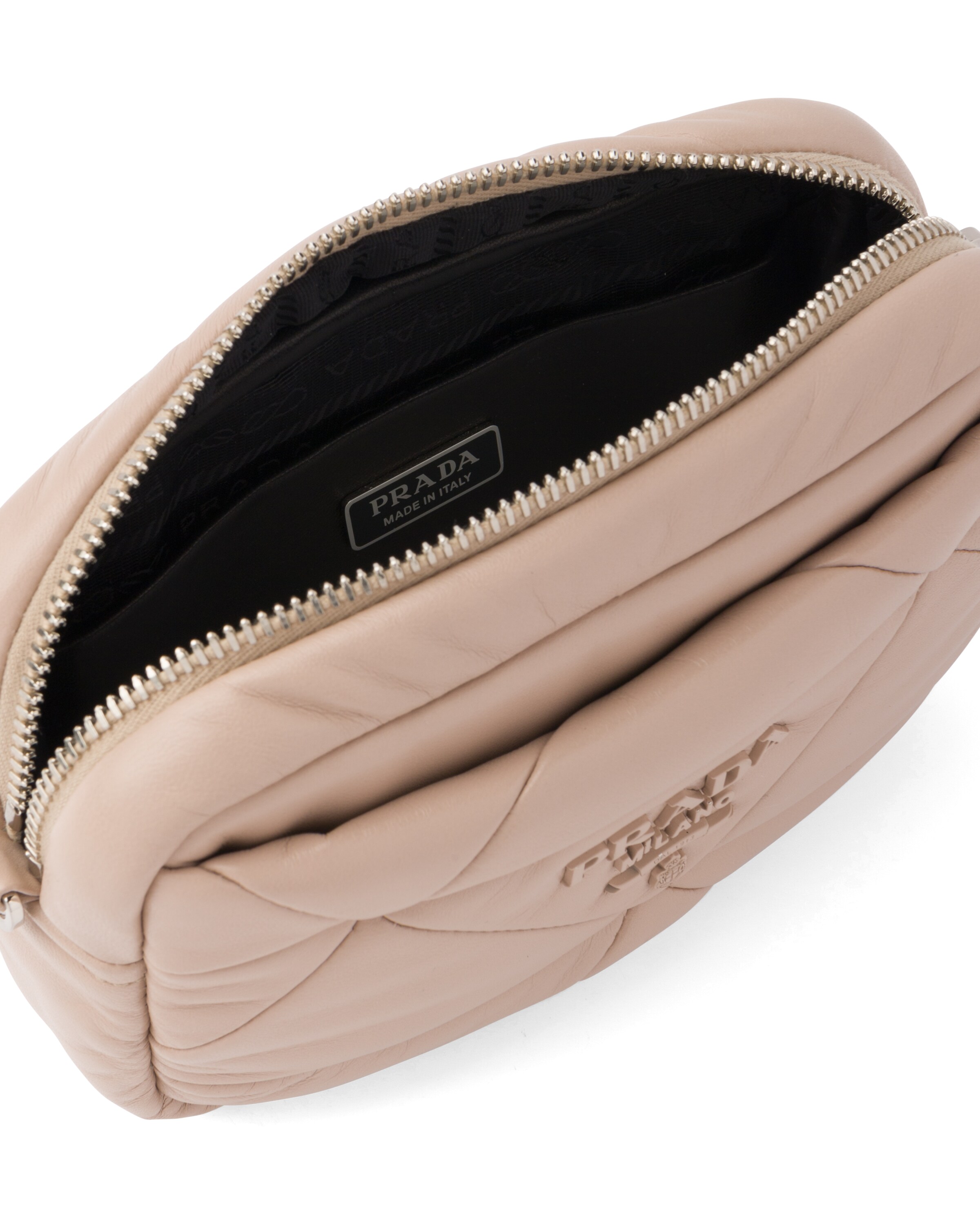 Silk Nappa leather patchwork shoulder bag Prada