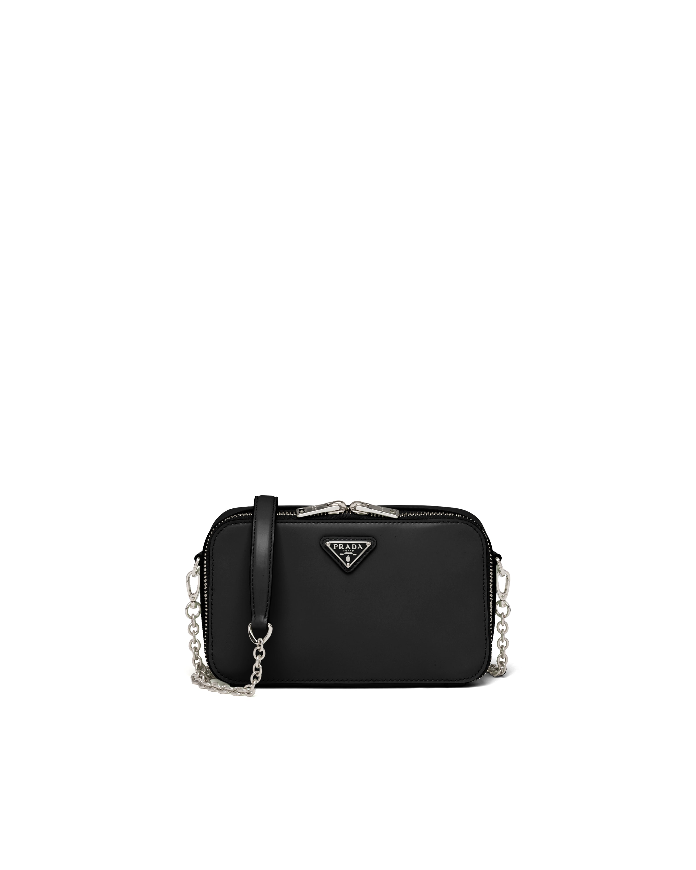 Brushed leather mini bag Prada