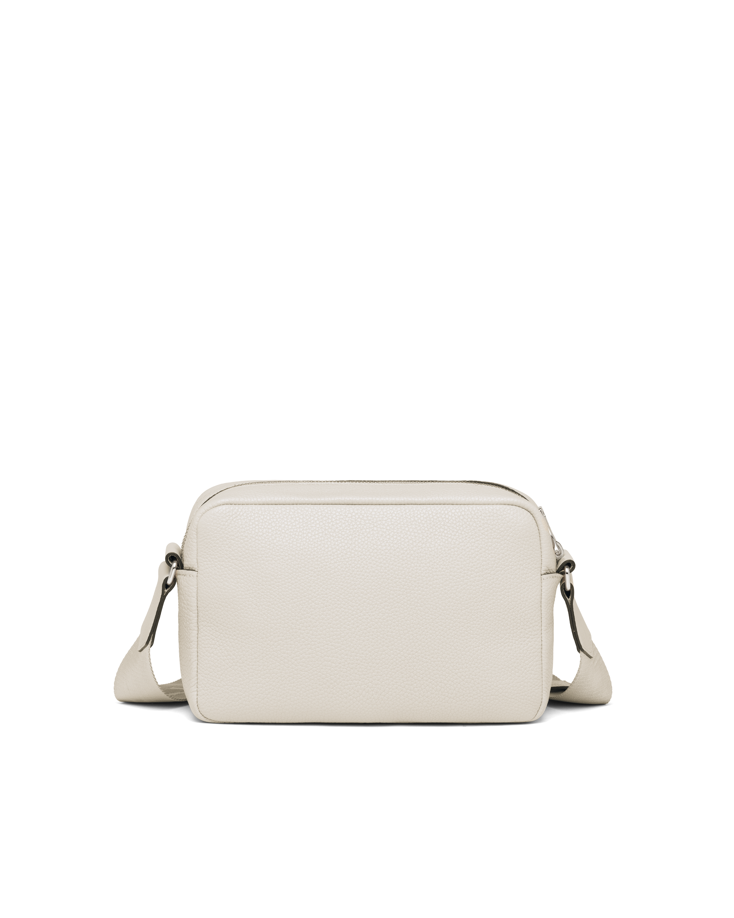 Chalk White Leather shoulder bag Prada