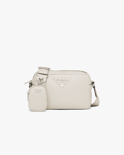 prada camera bag white