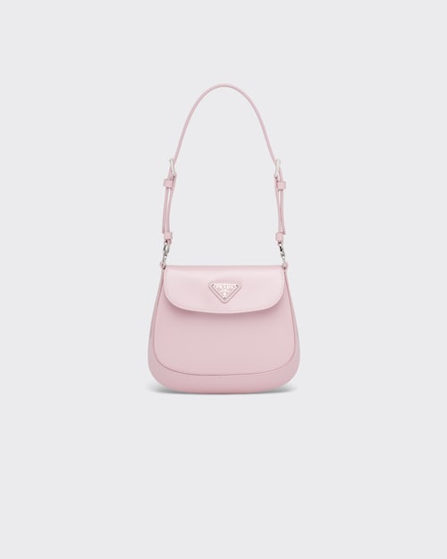 Alabaster Pink Prada Cleo brushed leather mini bag | Prada