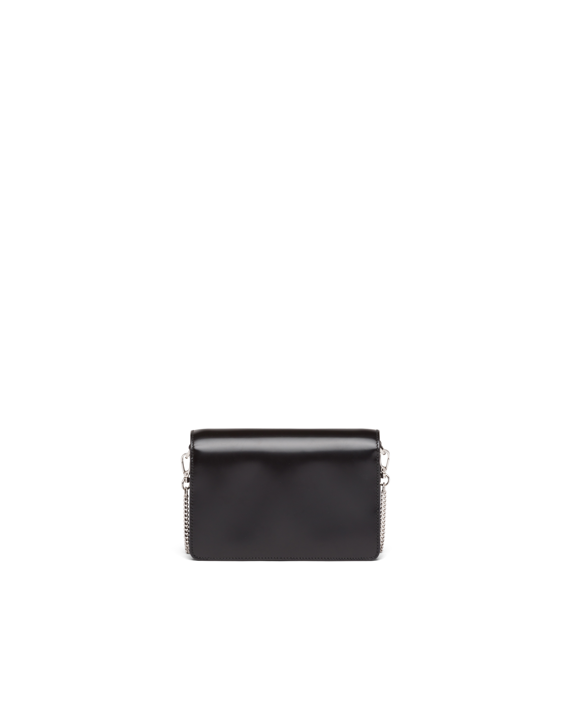Prada Black Calf Leather Bos Taurus Shoulder Bag