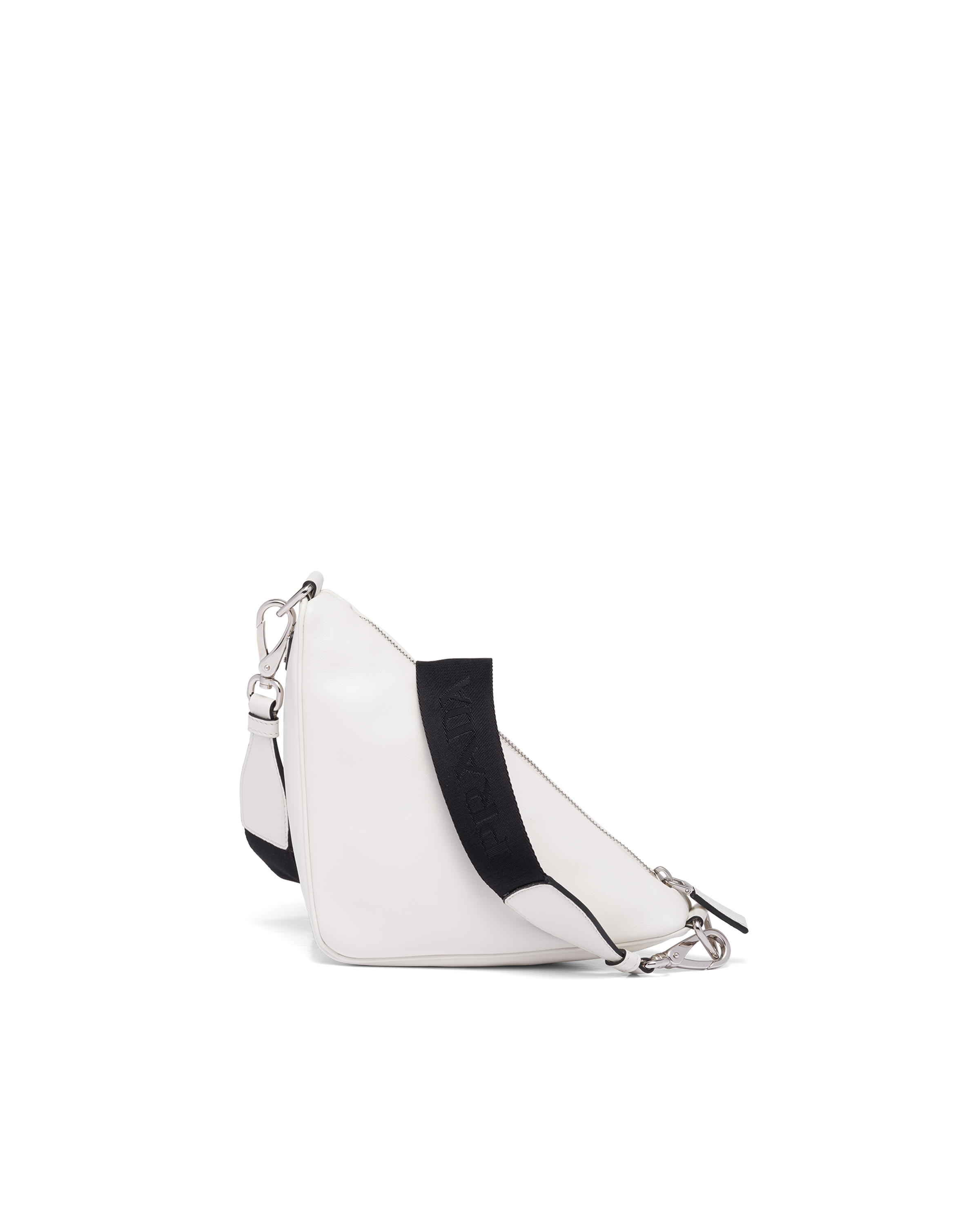 White Leather Prada Triangle shoulder bag Prada