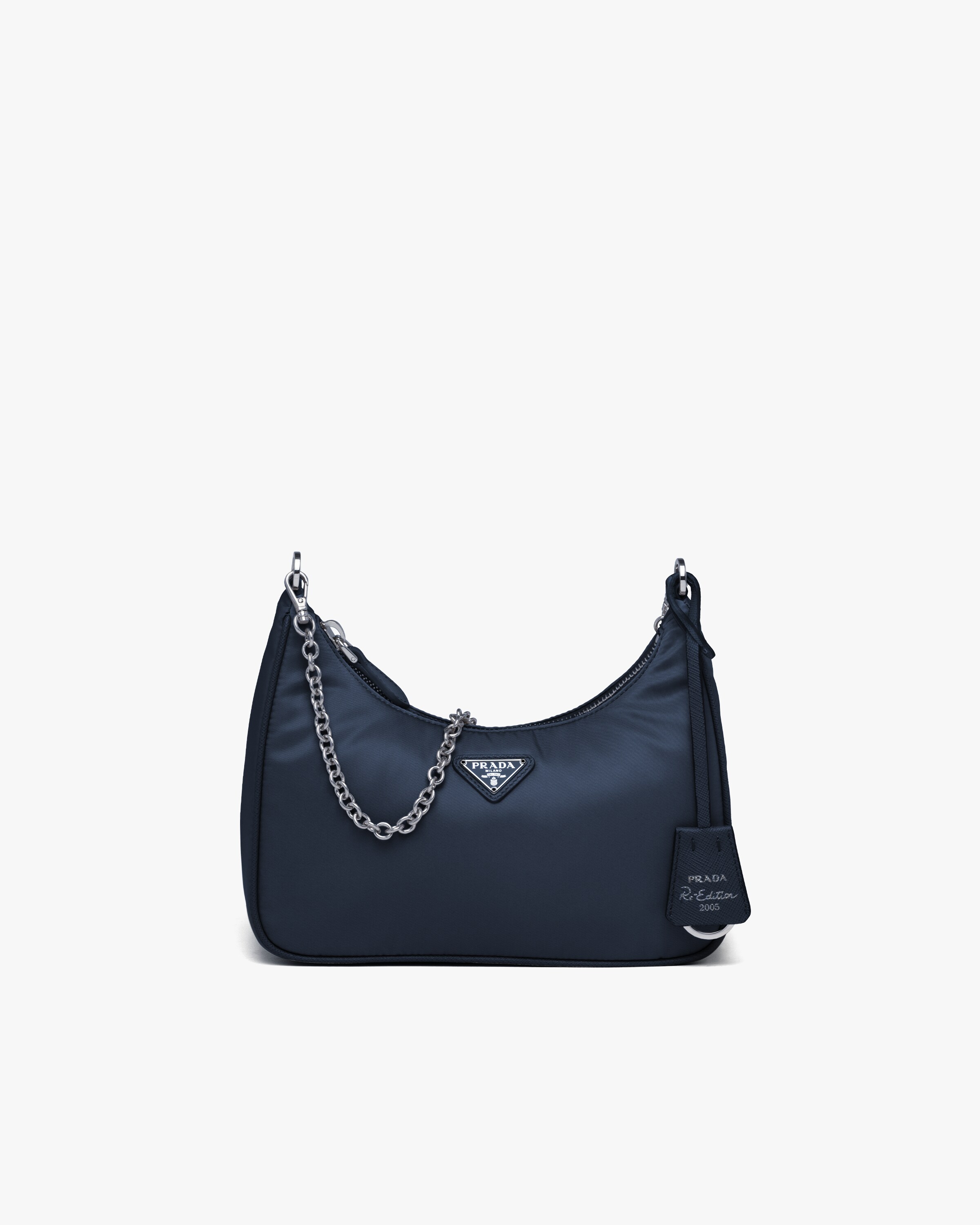 Navy Prada ReEdition 2005 Nylon Bag Prada