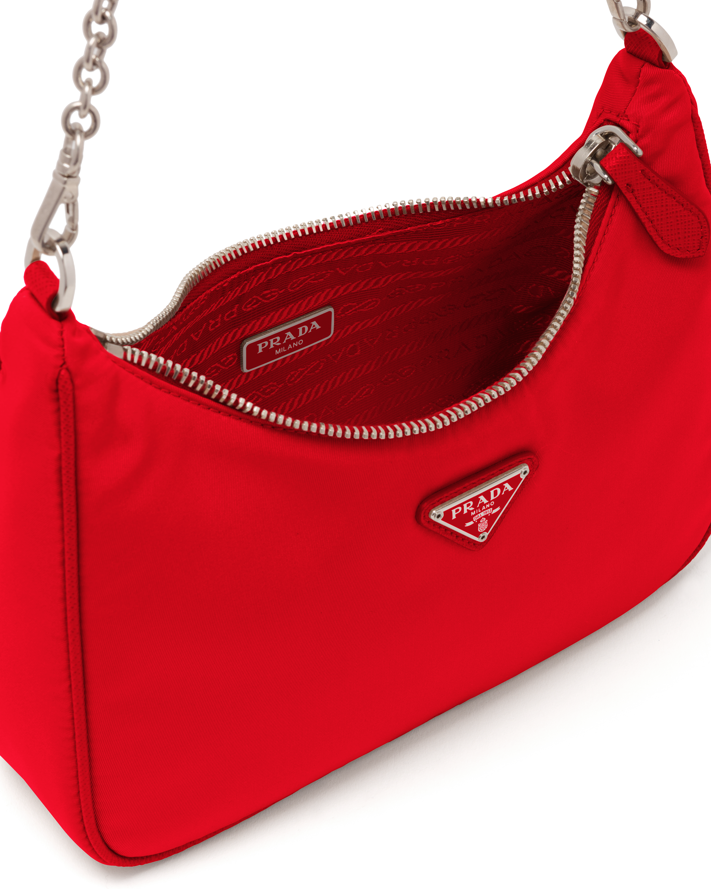 red nylon prada bag