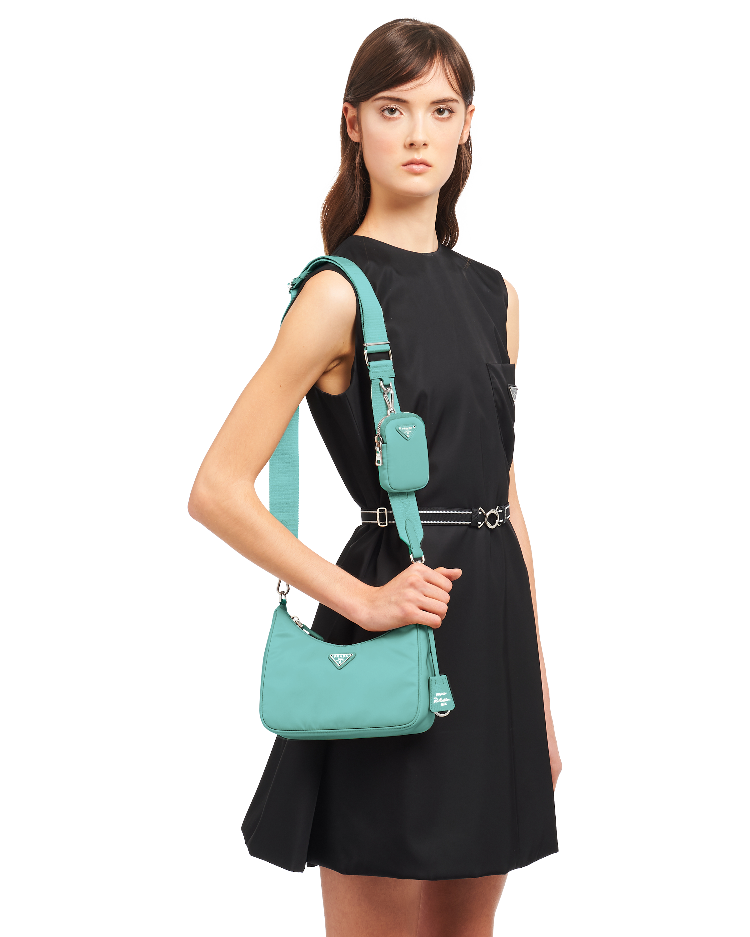 prada nylon bag green
