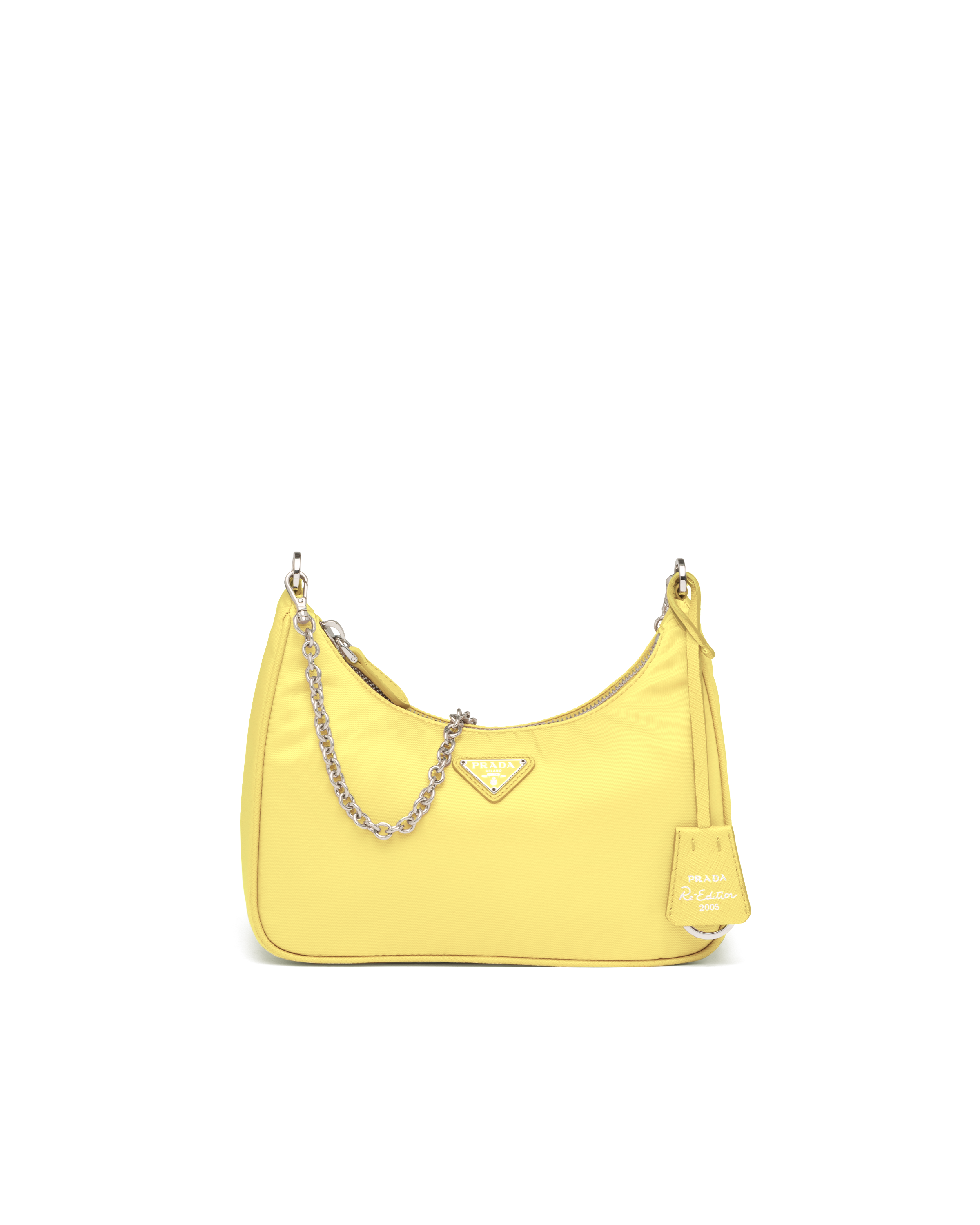 prada yellow nylon bag