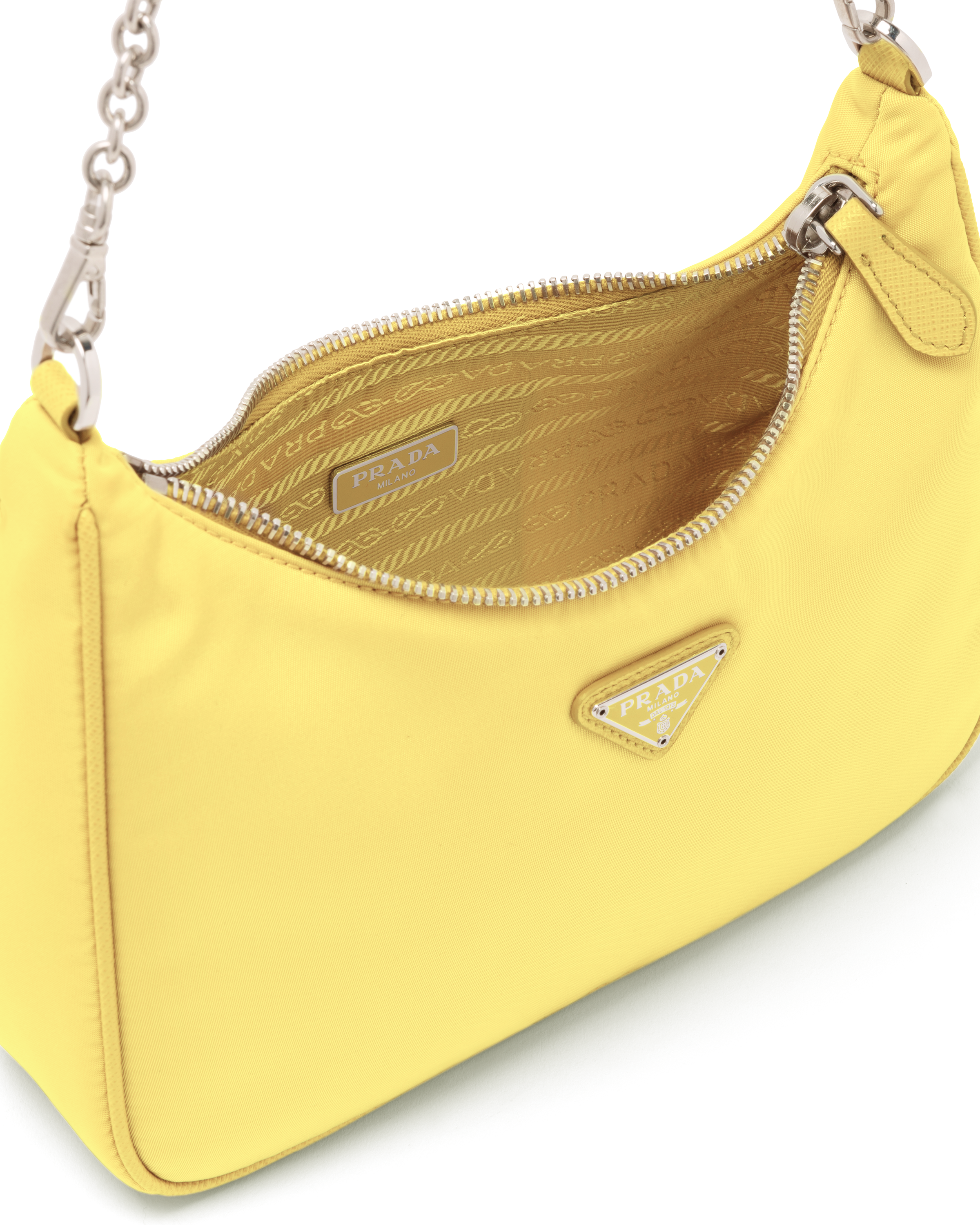 prada yellow shoulder bag