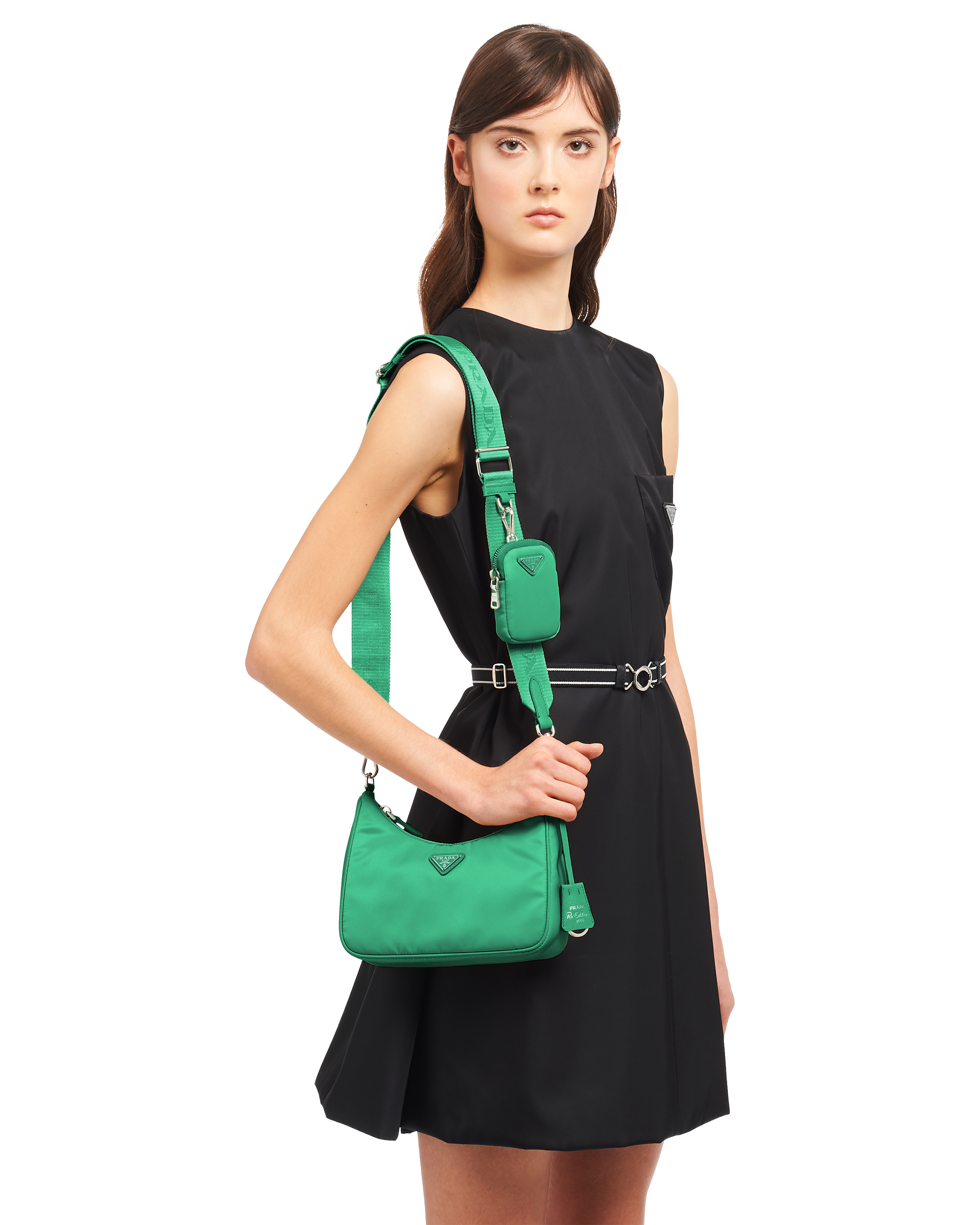 green prada bag