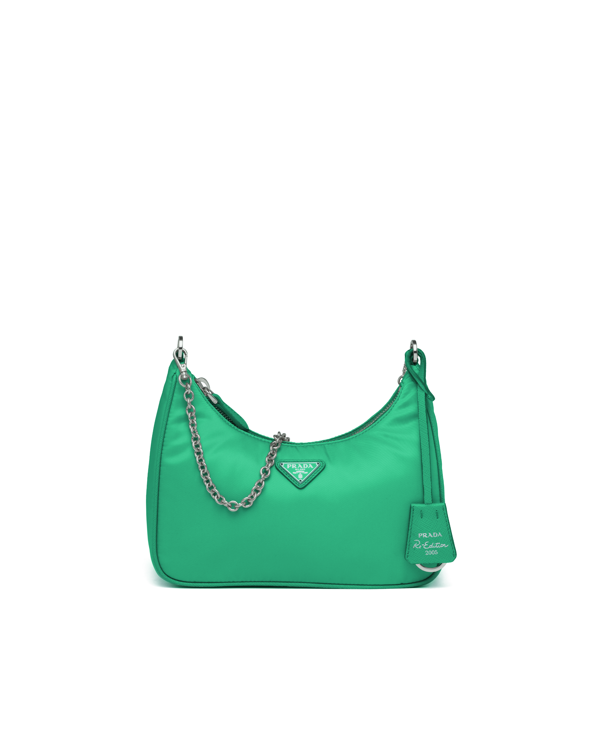 prada green clutch