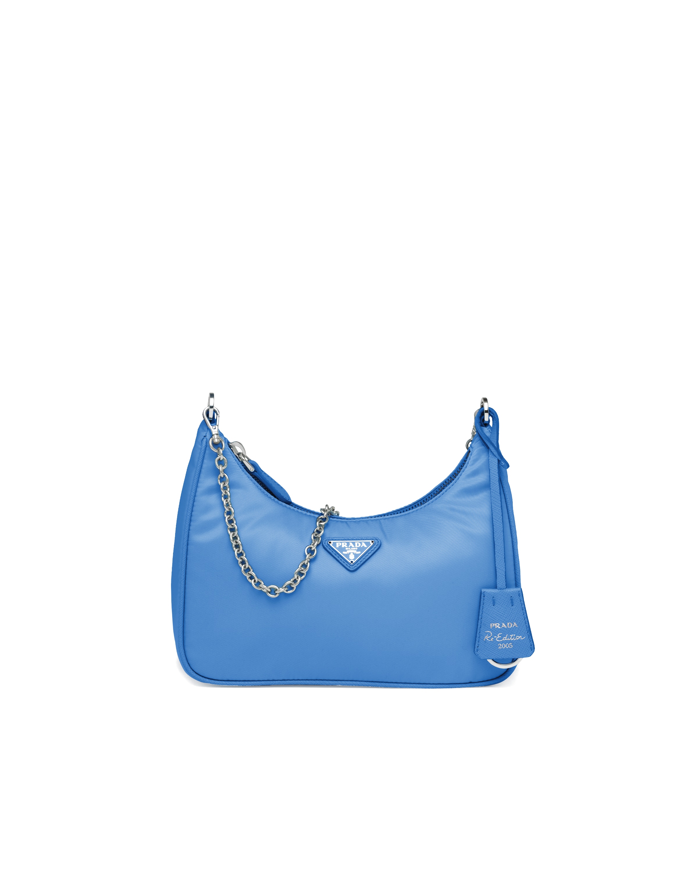 Periwinkle Blue Prada ReEdition 2005 nylon shoulder bag Prada