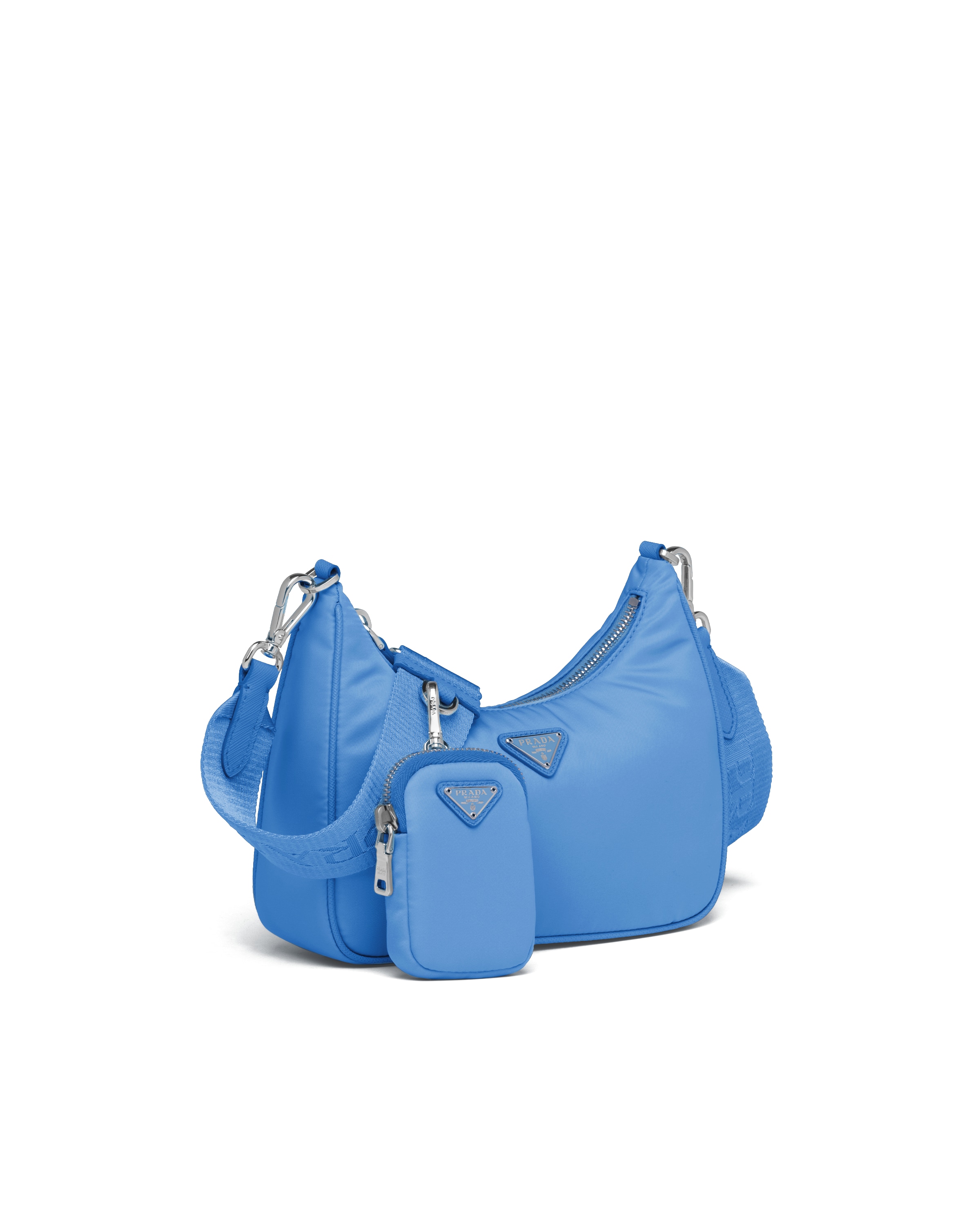 Periwinkle Blue Prada ReEdition 2005 nylon shoulder bag Prada