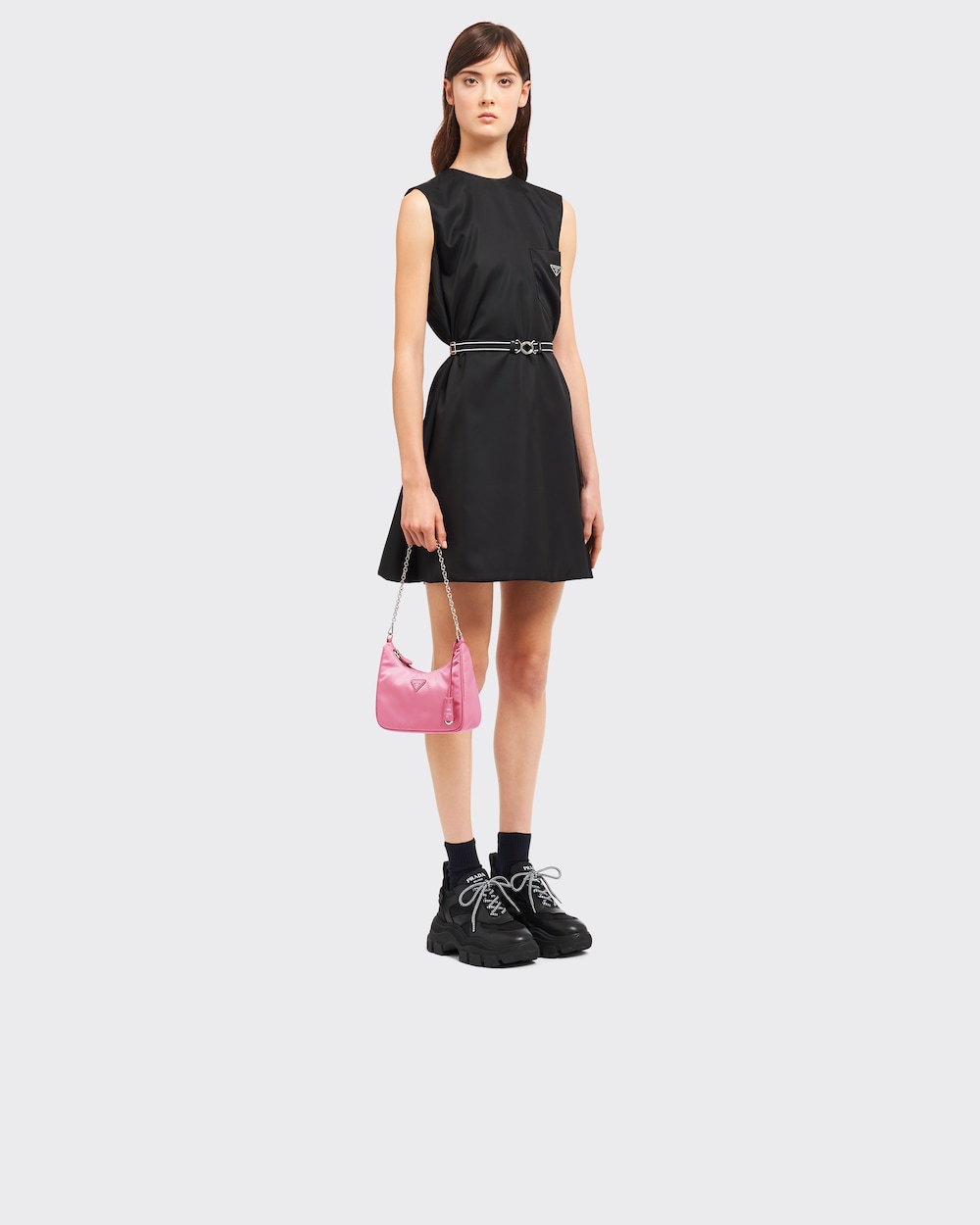prada pink nylon tote