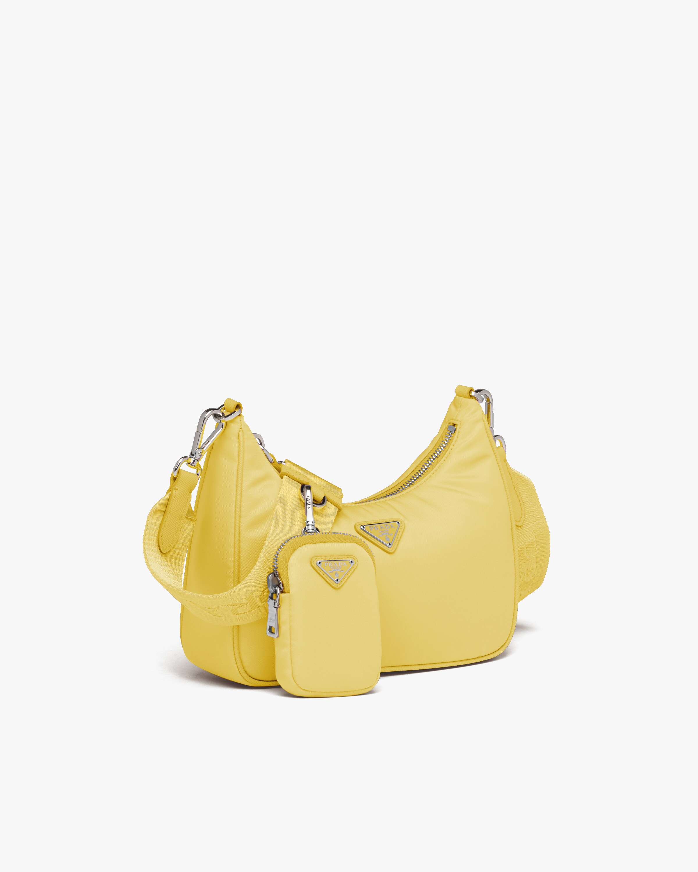 Pineapple Yellow Prada ReEdition 2005 nylon shoulder bag Prada