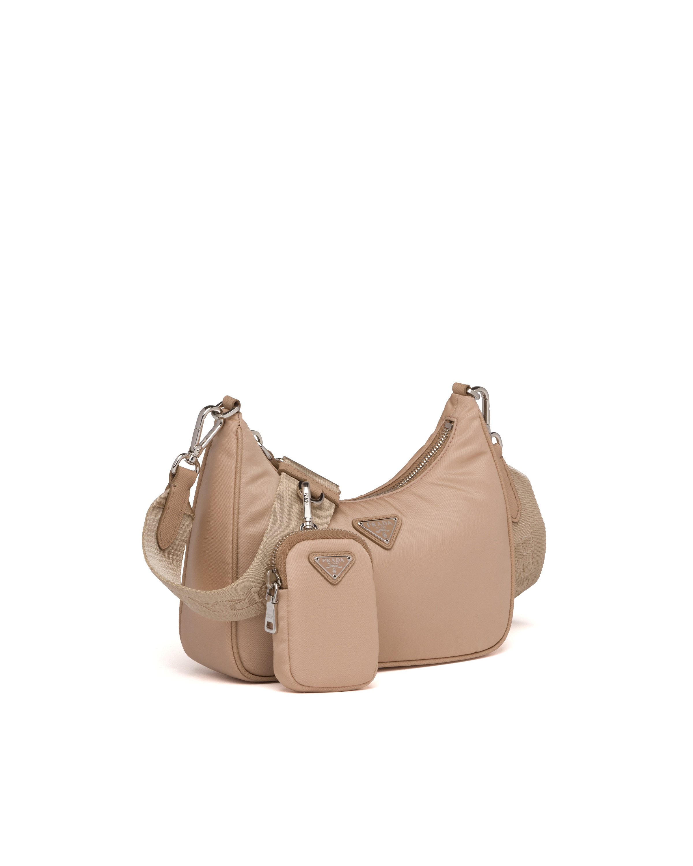 Cameo Beige Prada ReEdition 2005 nylon shoulder bag Prada