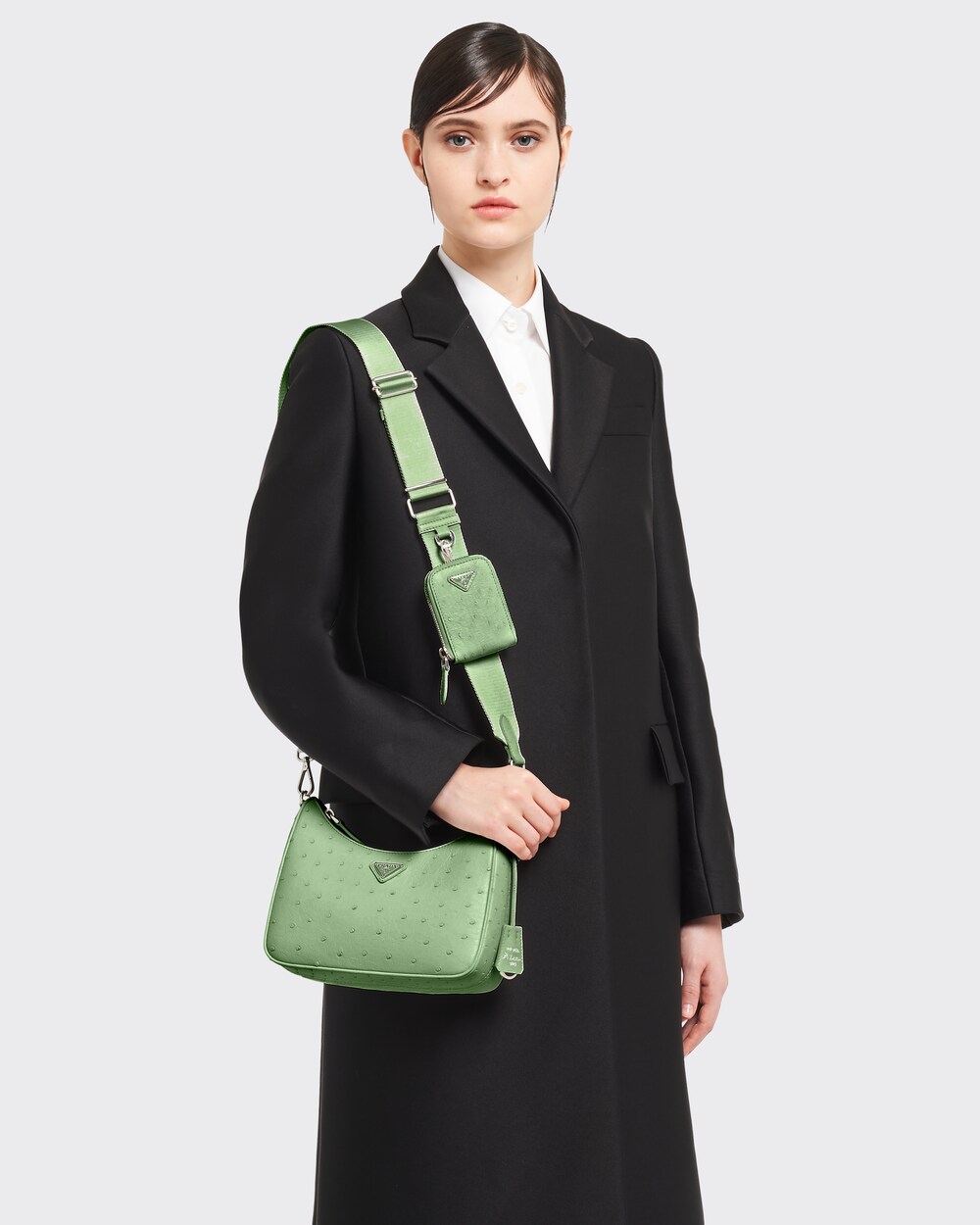 turquoise prada bolsa