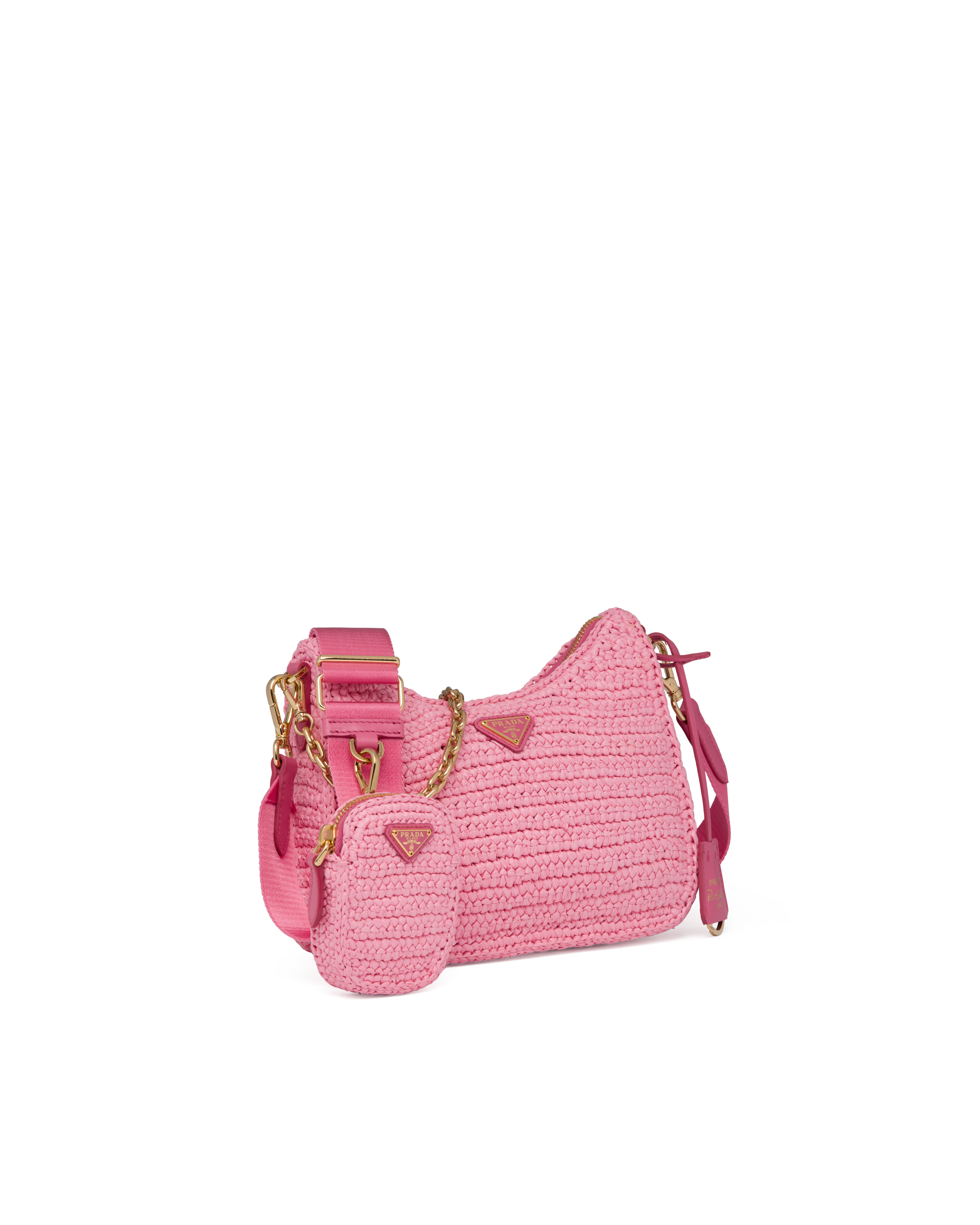 prada raffia clutch