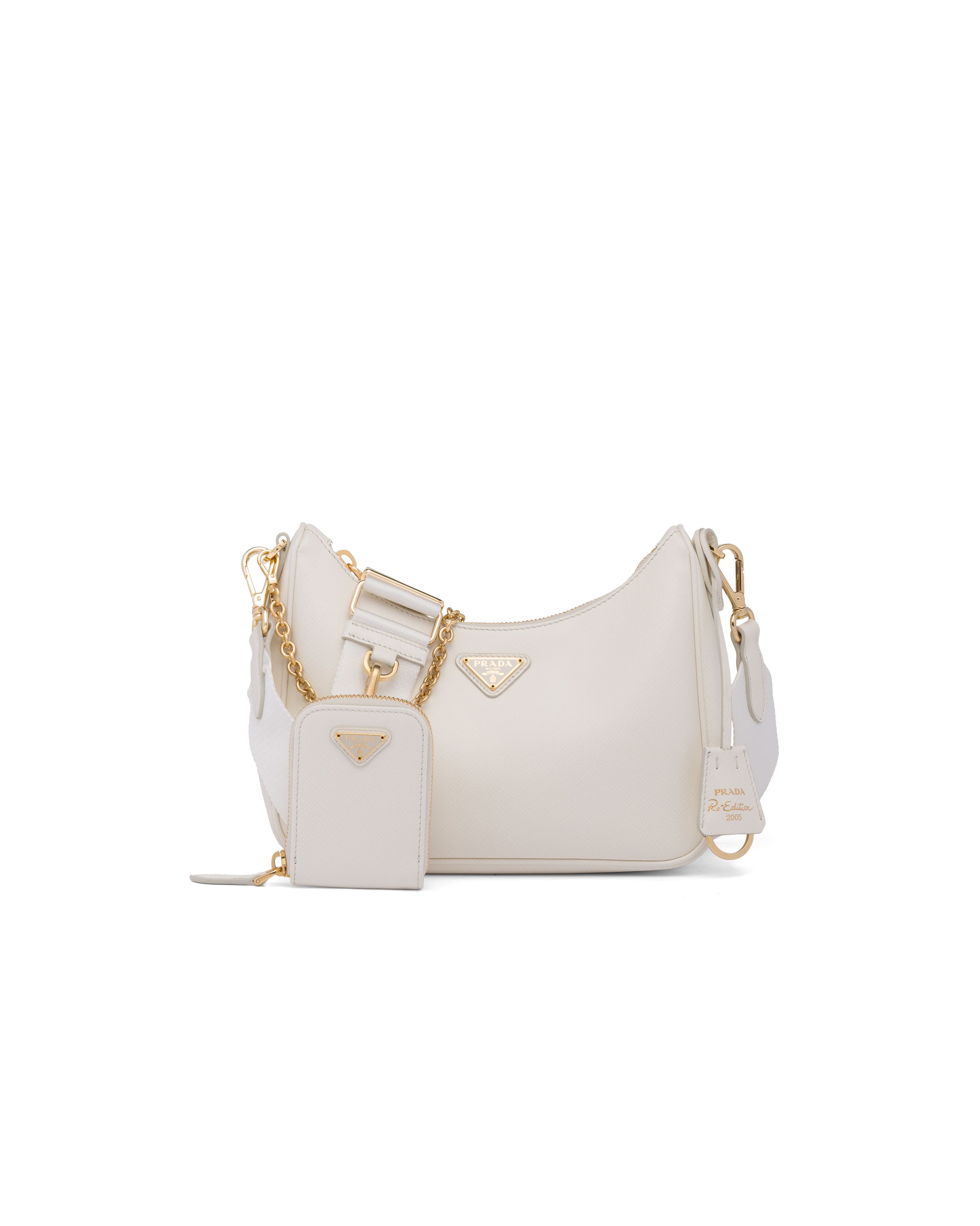 White Prada Re-Edition 2005 Saffiano leather bag | Prada