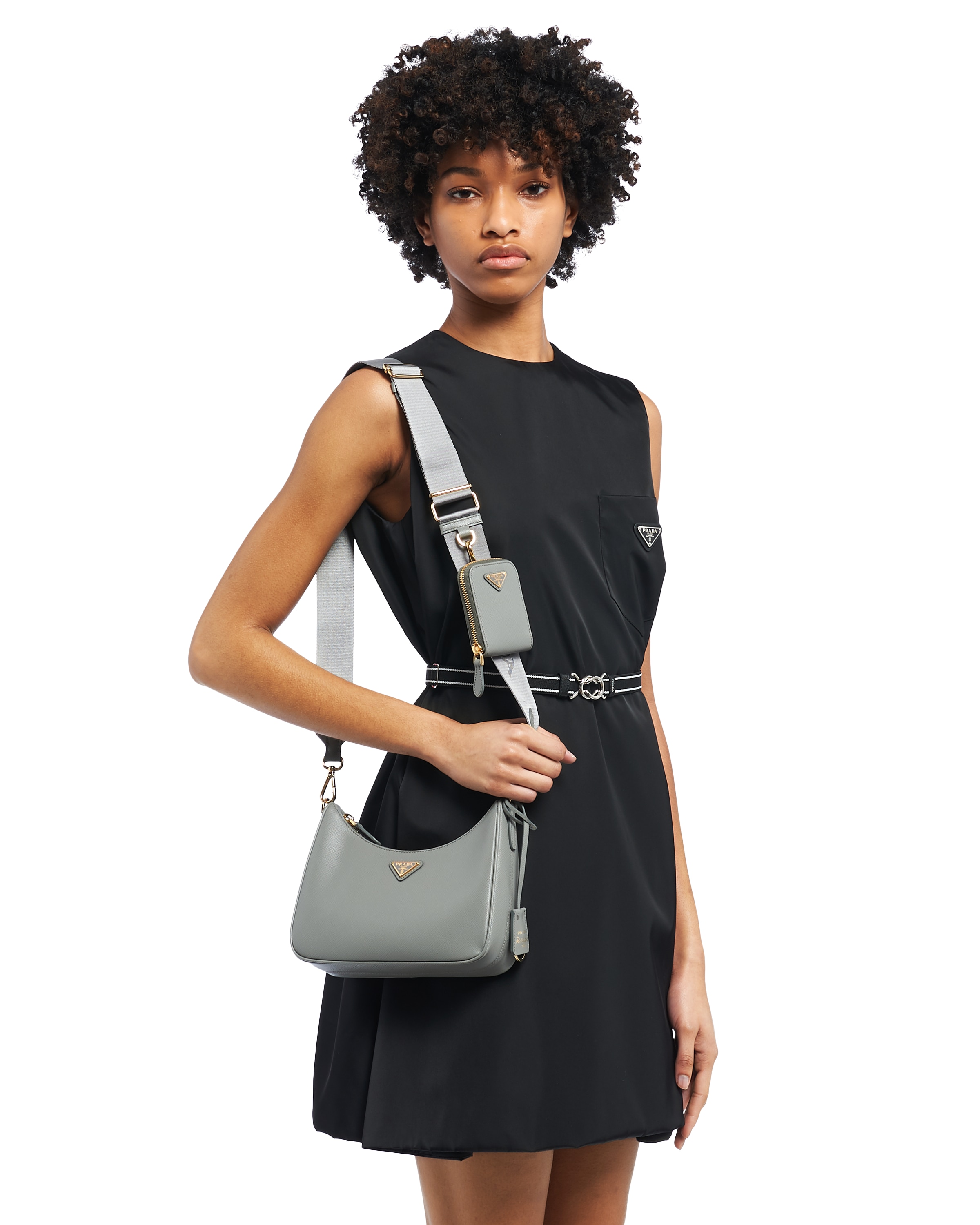 Slate Prada ReEdition 2005 Saffiano leather bag Prada