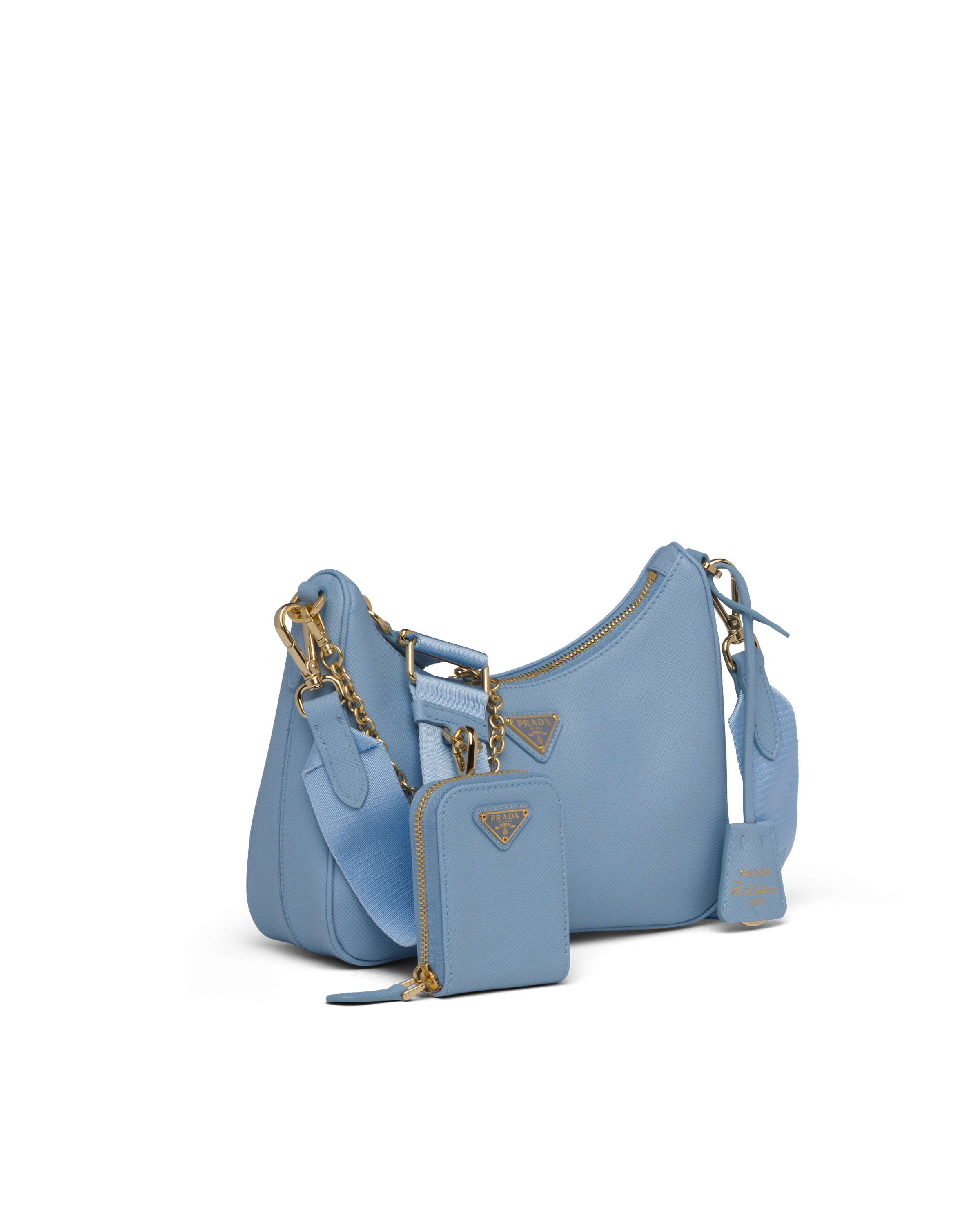 prada saffiano blue