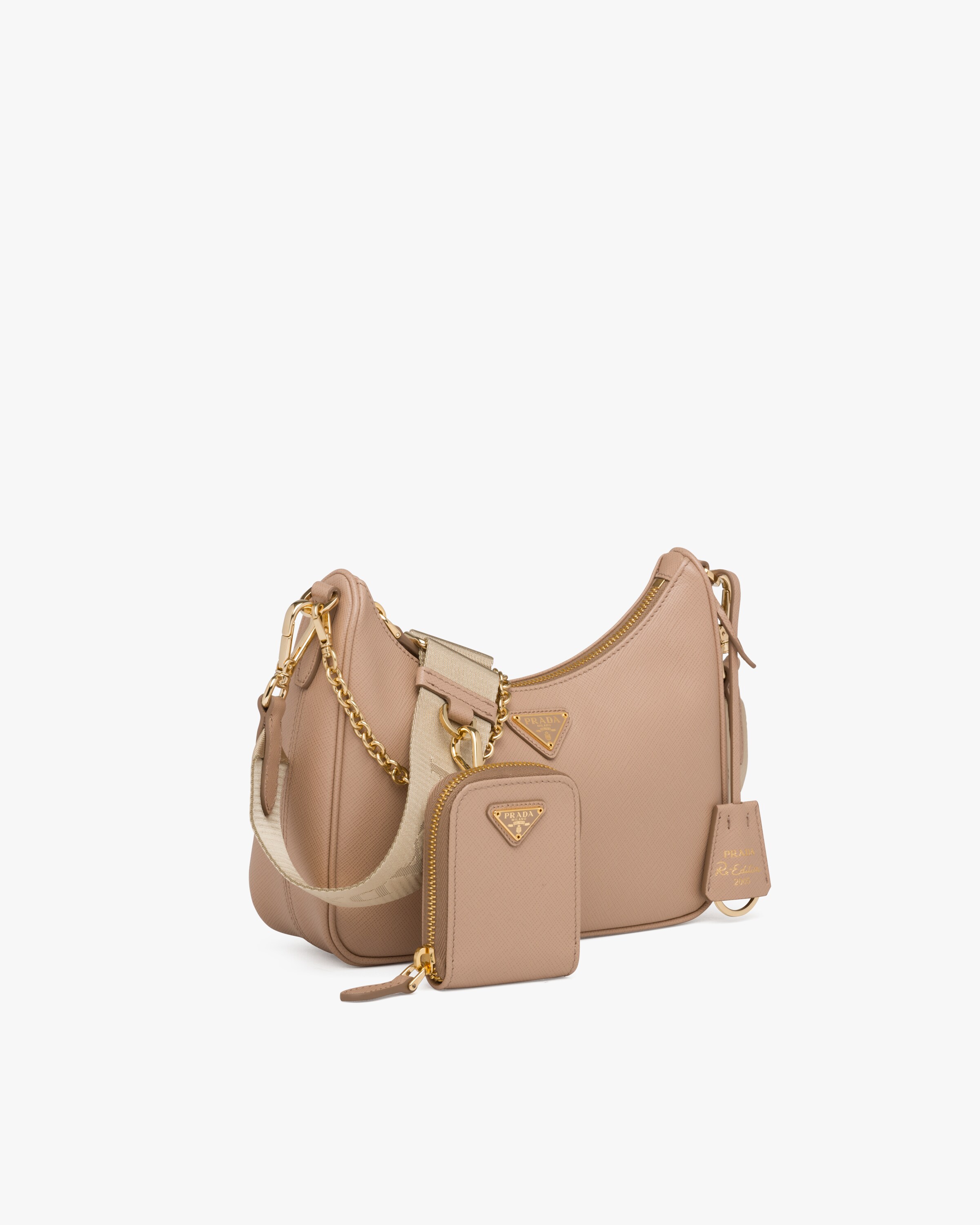 Cameo Beige Prada ReEdition 2005 Saffiano leather bag Prada