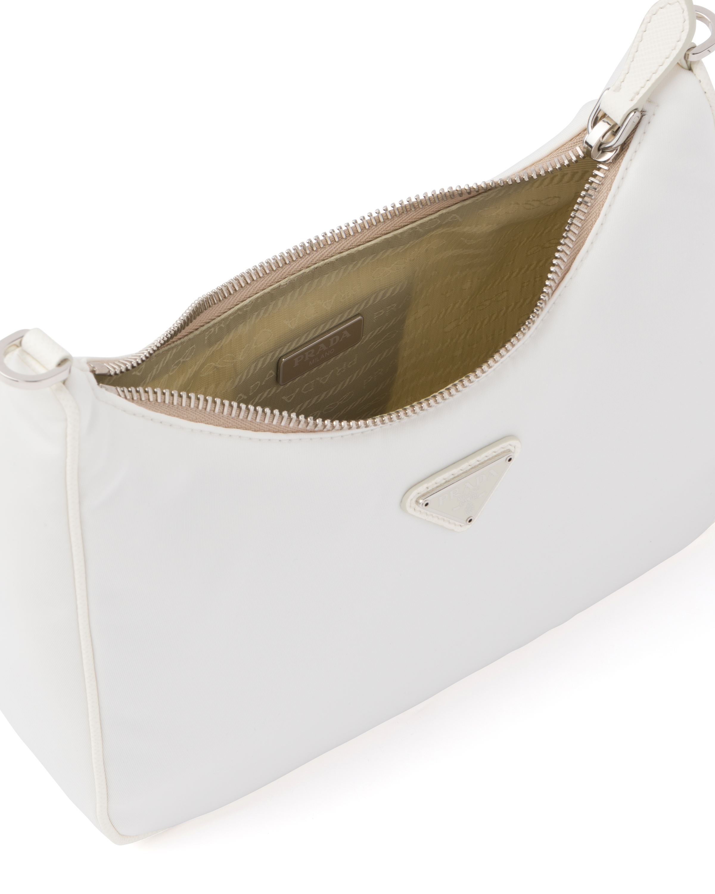 prada white nylon bag