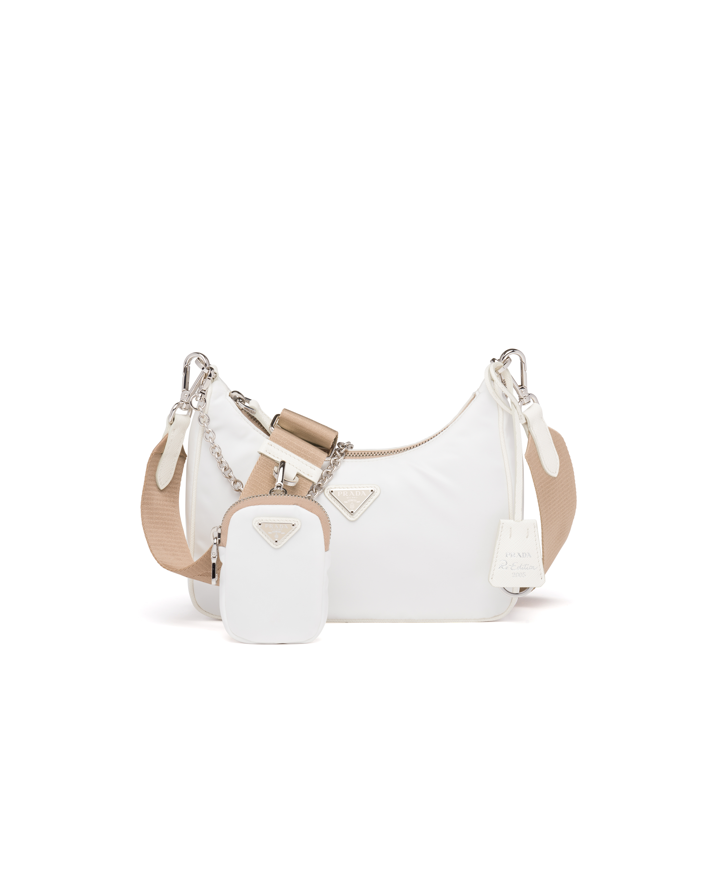 Prada Re-edition 2005 Re-nylon Bag In White