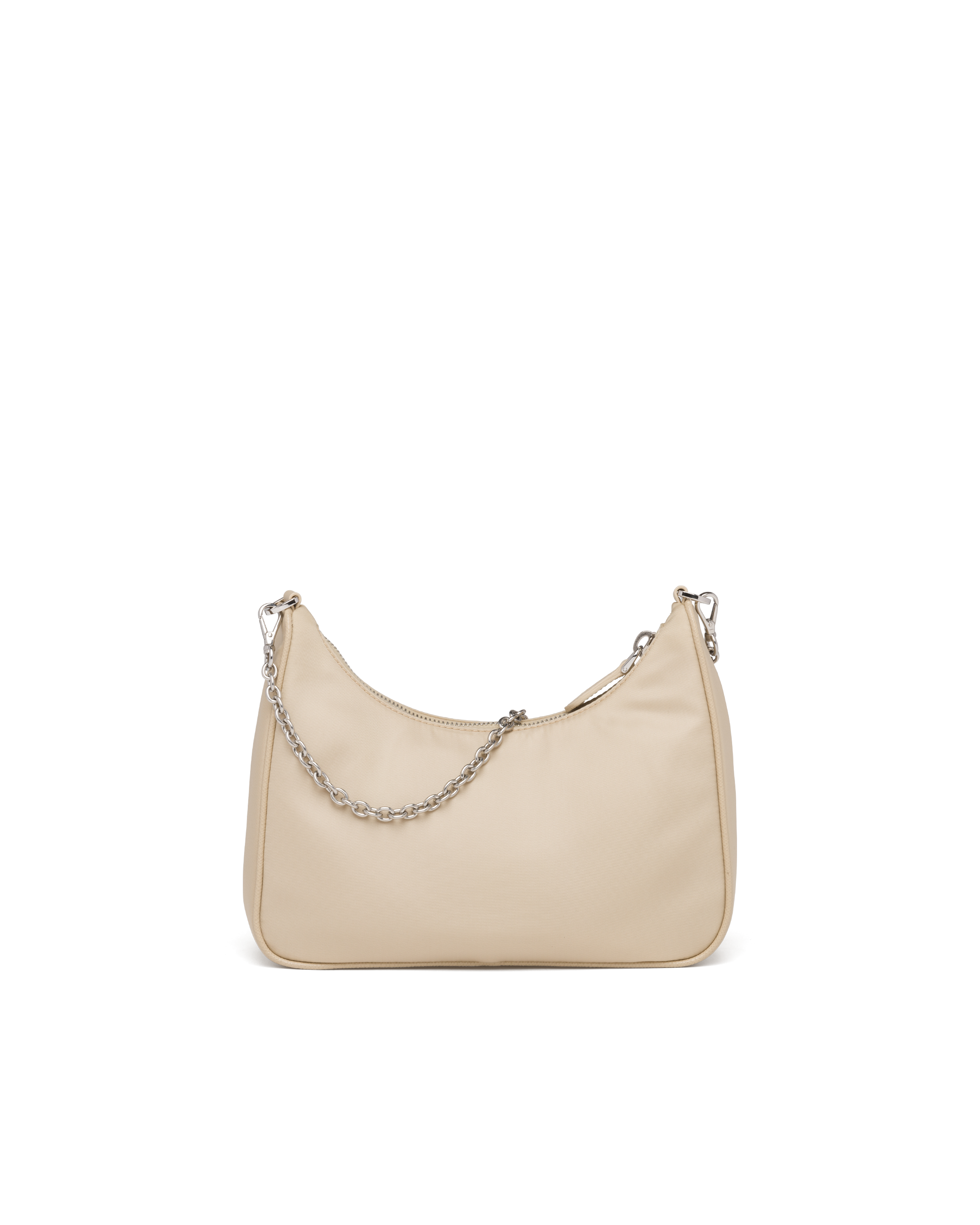 prada beige bolsa nylon