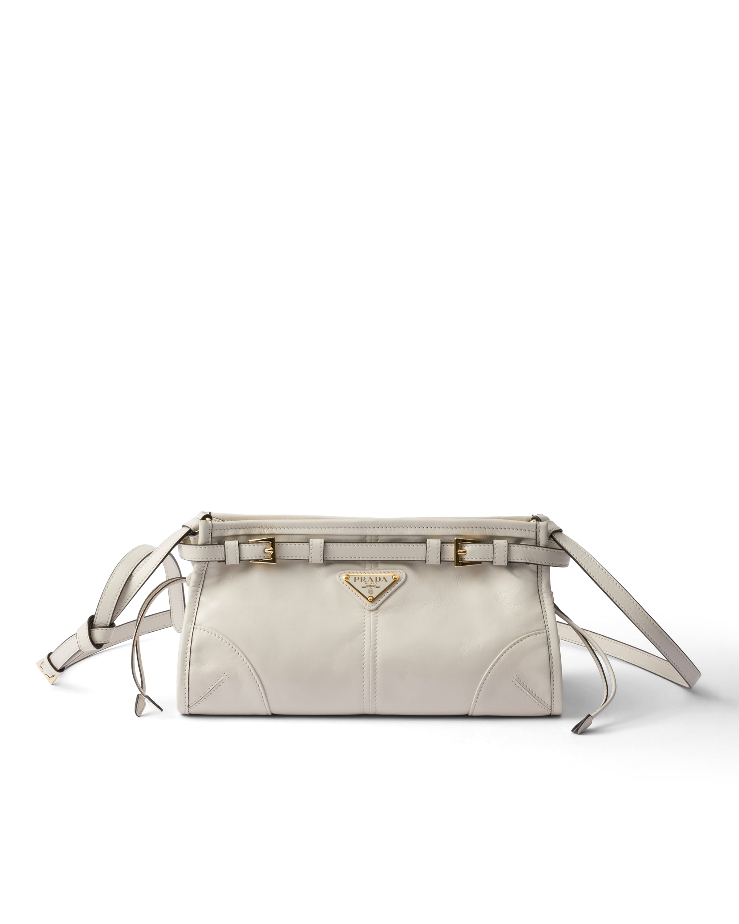 Borsa A Tracolla Prada Bonnie Small In Pelle, Donna, Bianco