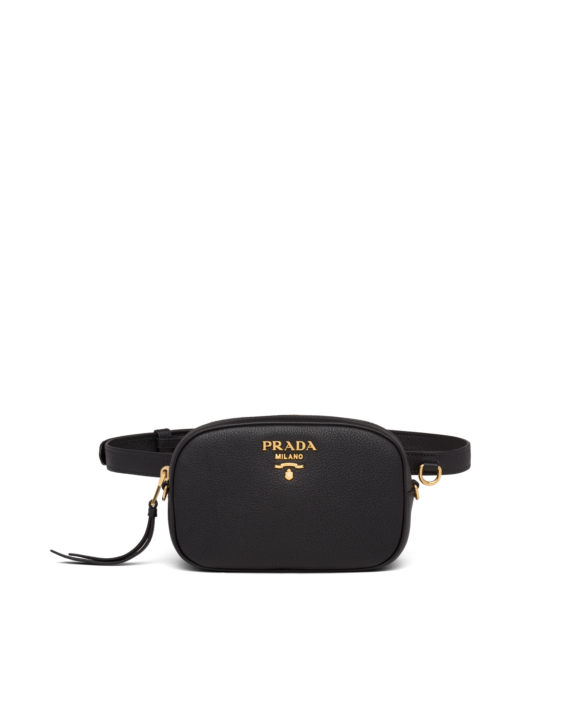 prada logo belt bag