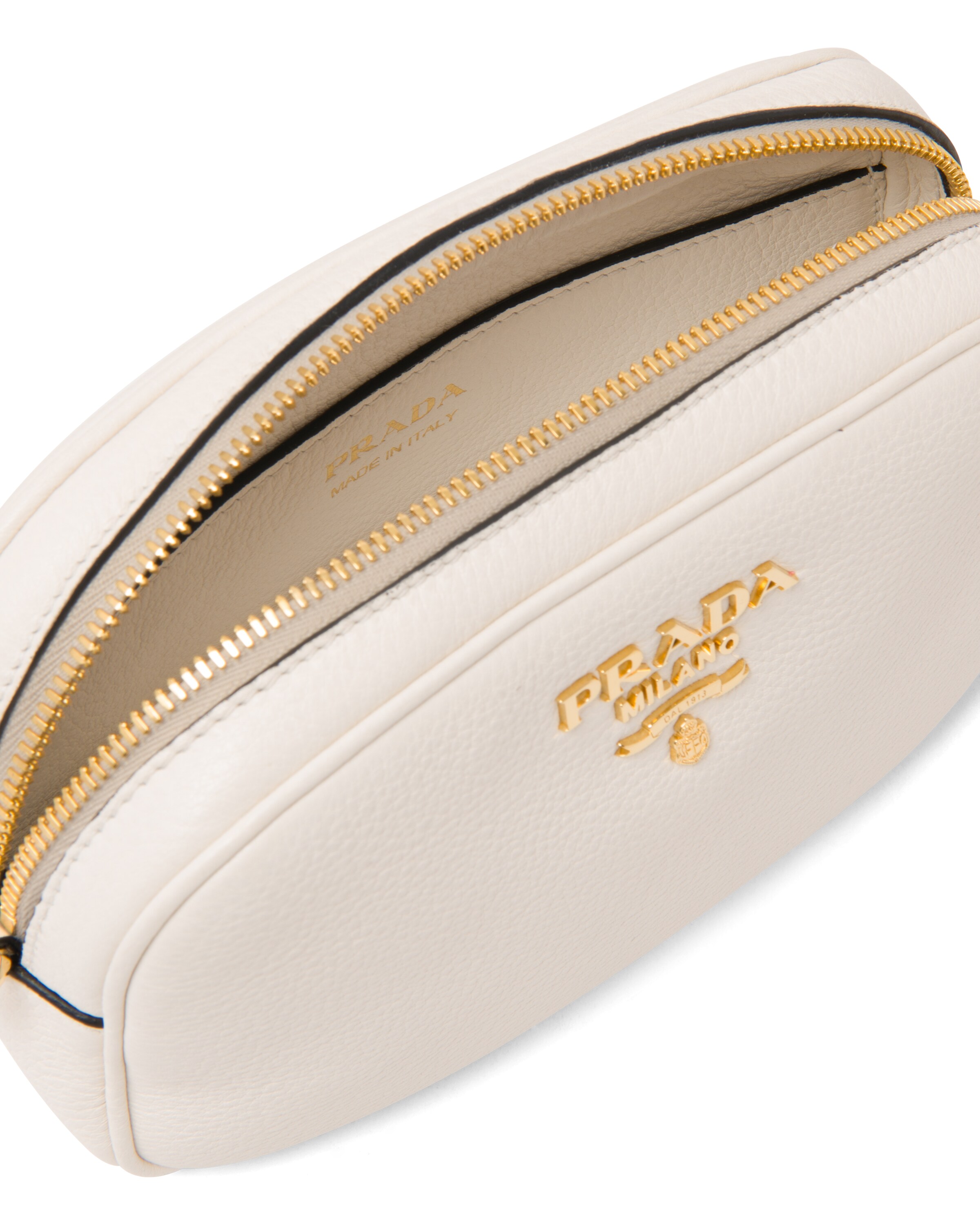 White Leather belt bag Prada