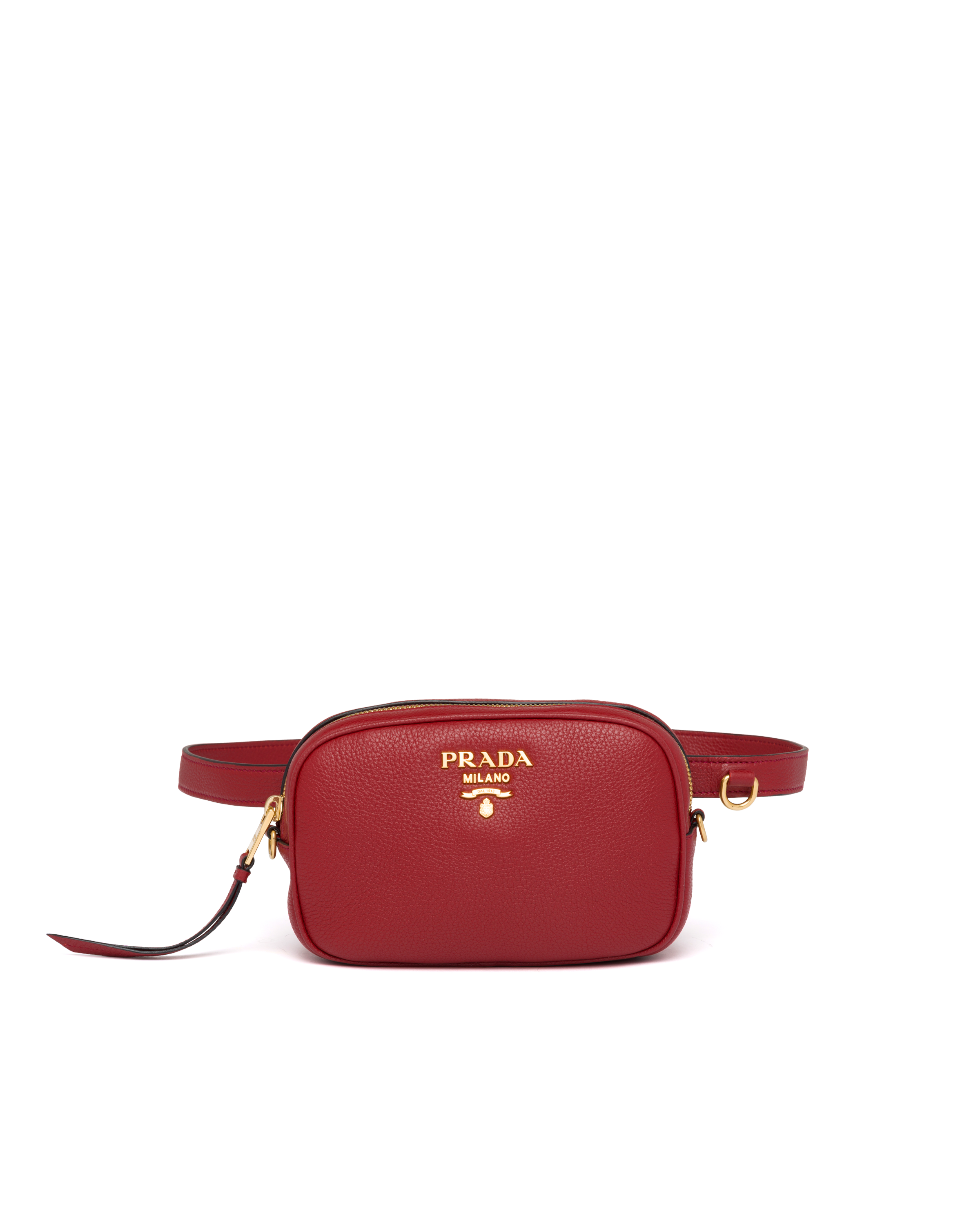 prada milano dal 1913 purse red