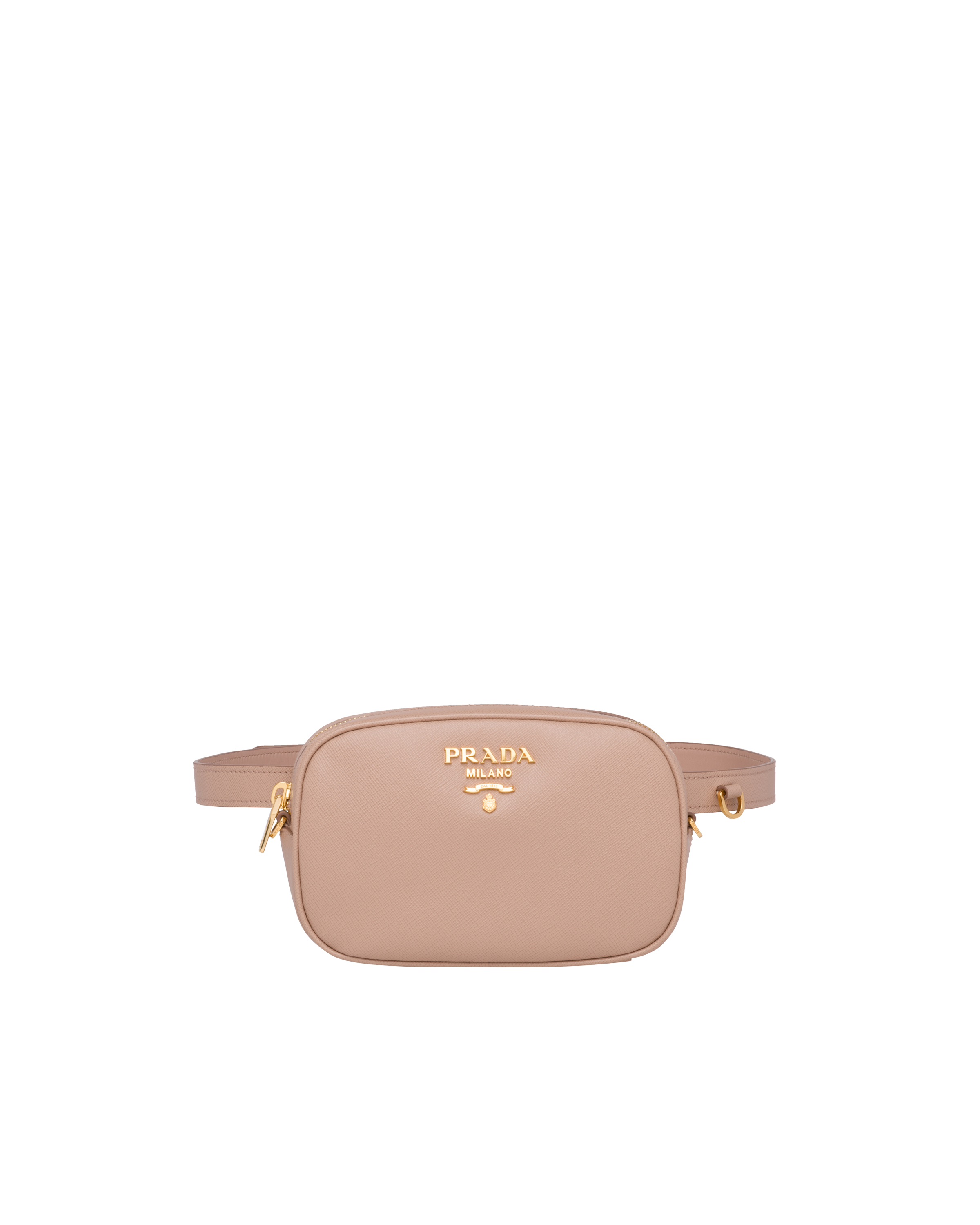 saffiano leather belt bag prada